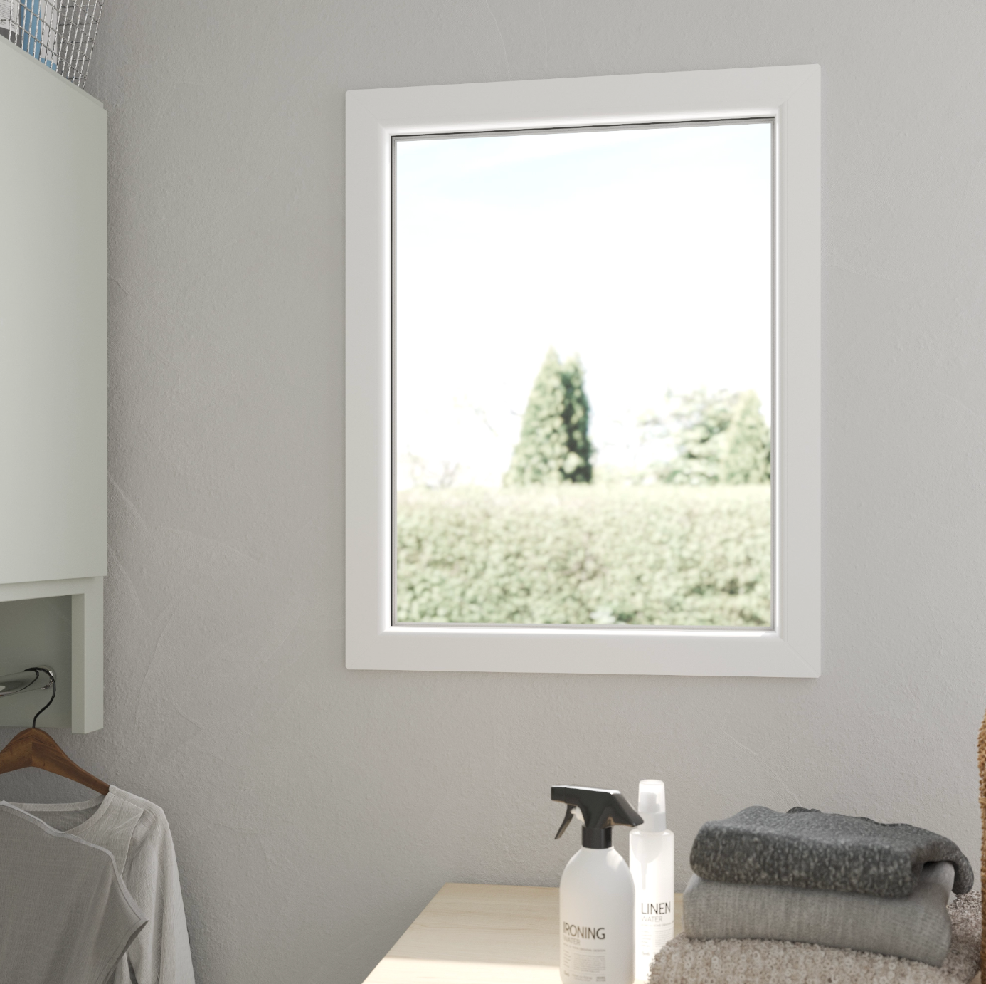 Vends fenêtre à châssis fixe PVC 75x60