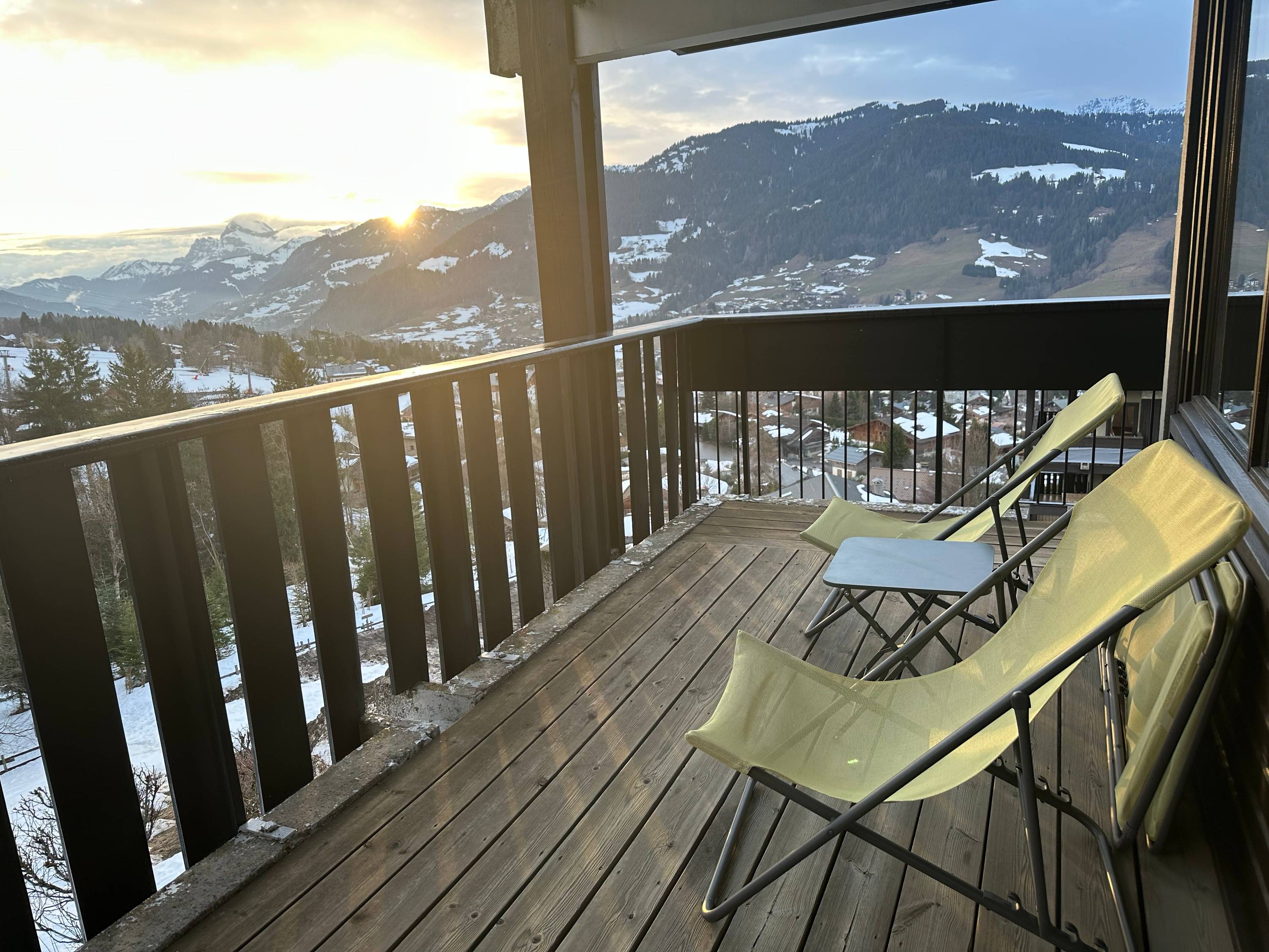 Loue appartement de charme, vue exceptionnelle, à 2 pas des pistes - 2 chambres, 5 couchages