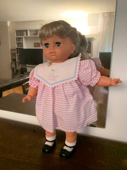 Vends très jolie poupée Corolle, 41 cm, années 90, blondes cheveux longs, yeux bleus