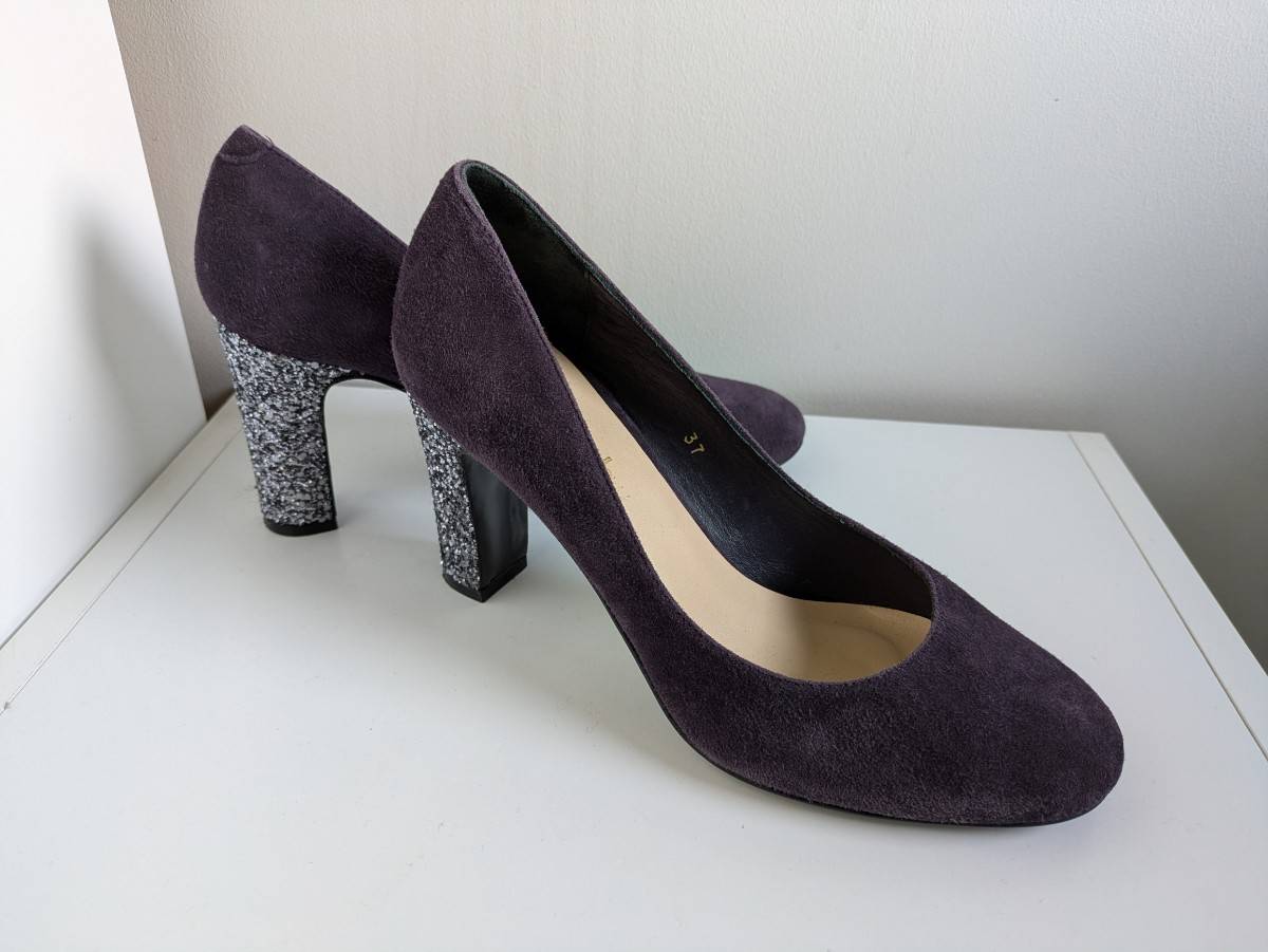 Vends escarpins daim prune Mellow Yellow - Pointure 37