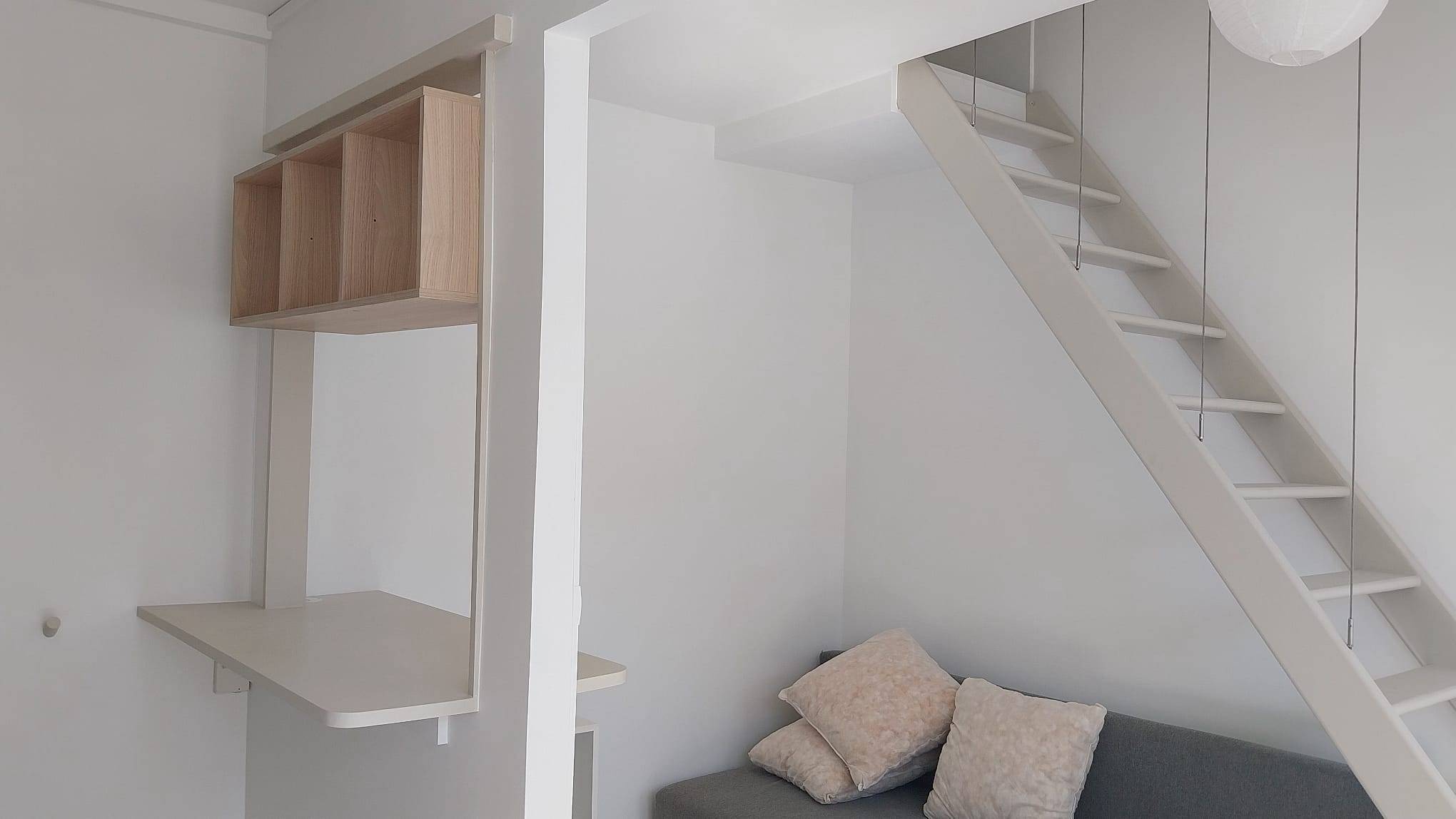 Loue studio duplx de 19m² loi carrez à Paris 12°quartier Ledru-Rollin, Coulée Verte-Aligre, Gare de Lyon