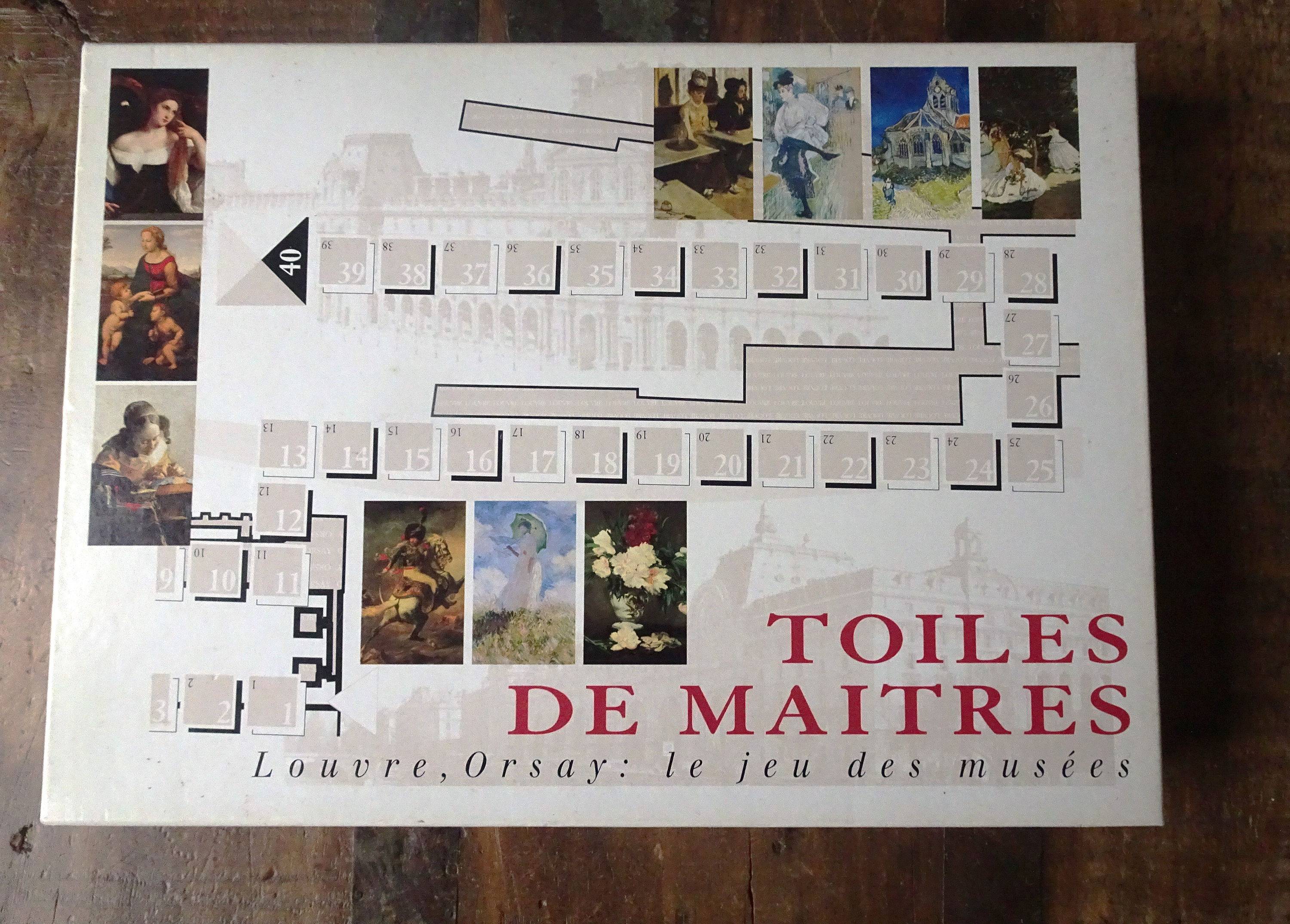 Jeu de société Toîles de maîtres Louvre Orsay le jeu des musées