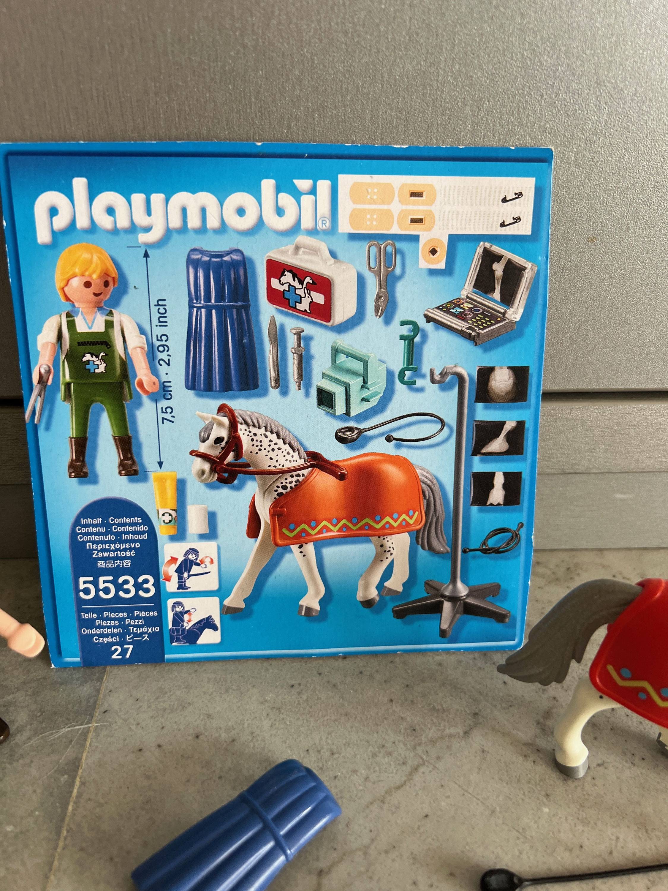 Playmobil 5533 cheval et vétérinaire excellent état