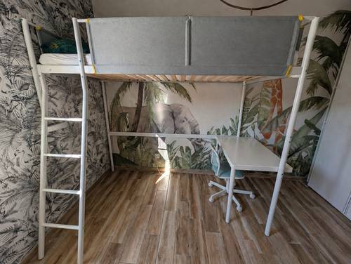 Vends lit Ikea Vitval mezzanine + bureau