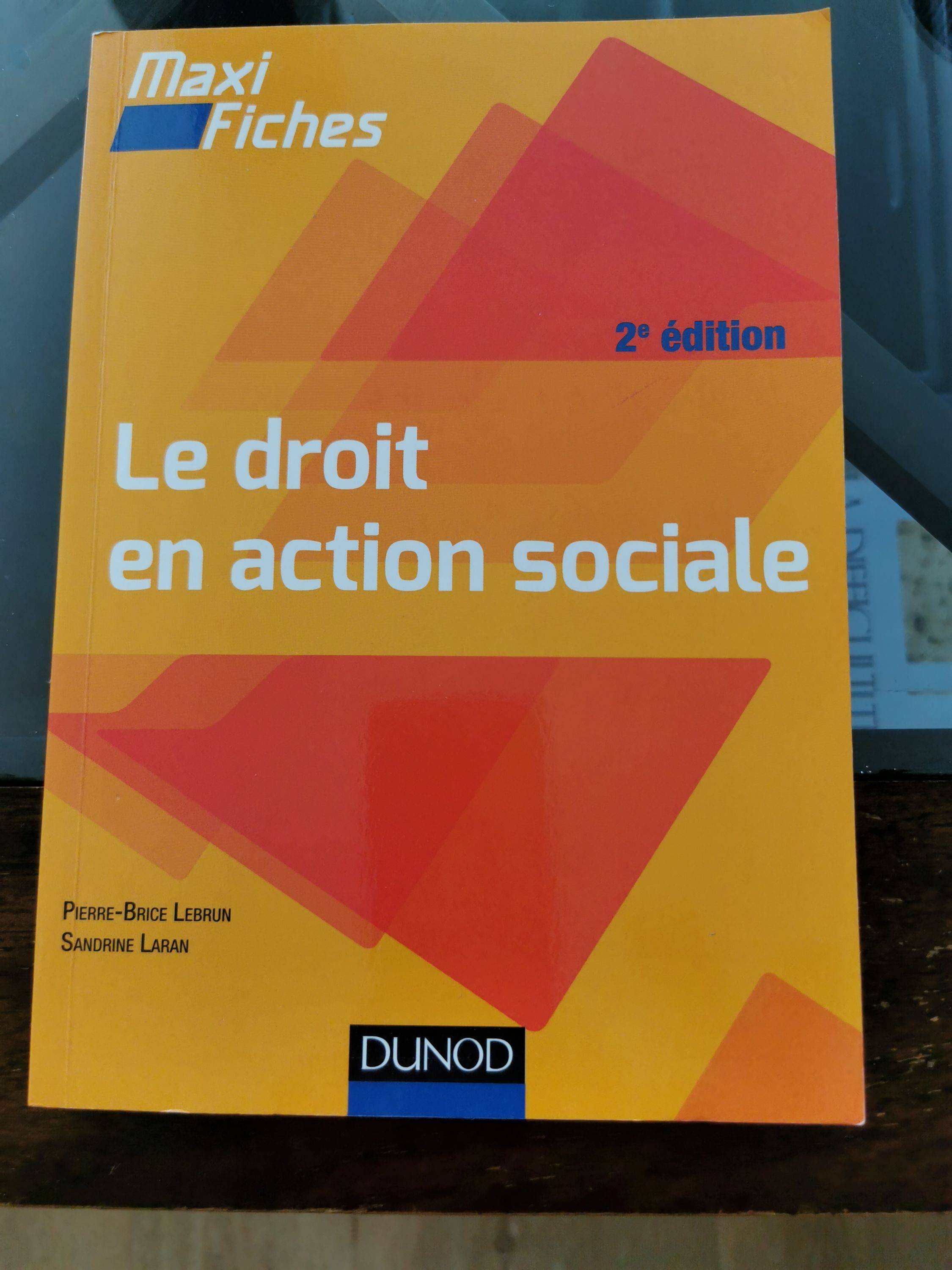 Vends livre Le Droit en action sociale