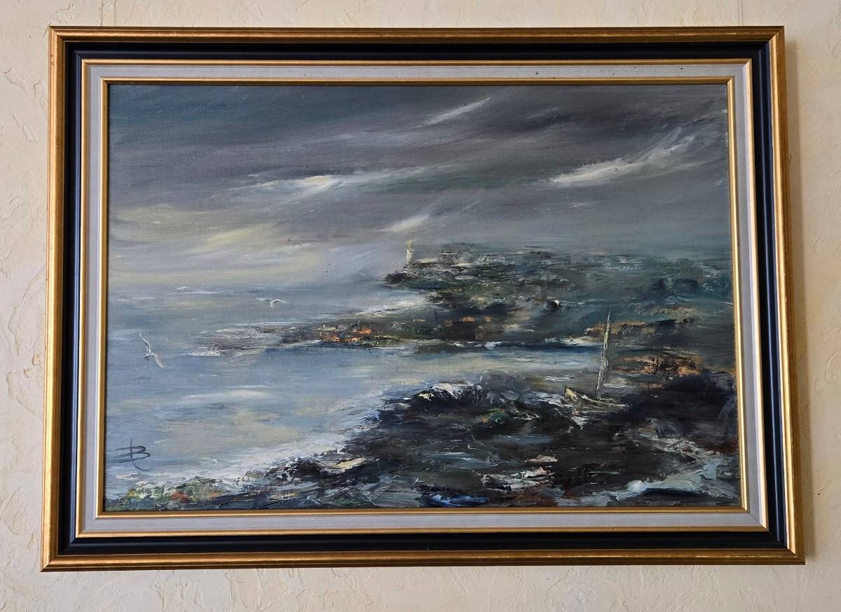 Vends tableau contemporain signé B