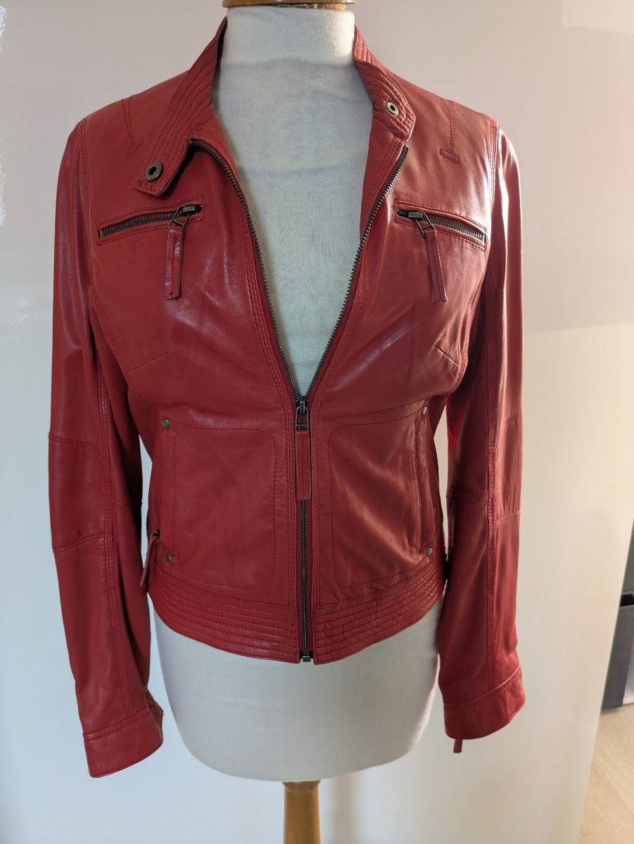 Vends blouson cuir souple Giovanni Ganni - Taille S