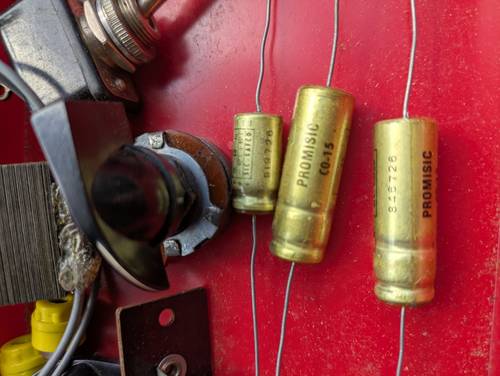 Vends condensateurs interrupteurs anciens ; condensateur électronique de marque Promisic