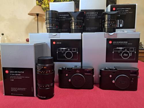 Vends Leica M240 M246 35/1.4 asph M 6 BIT -75/2 asph apo -135/3.4 apo-telyt-m - 21/3.4 asph