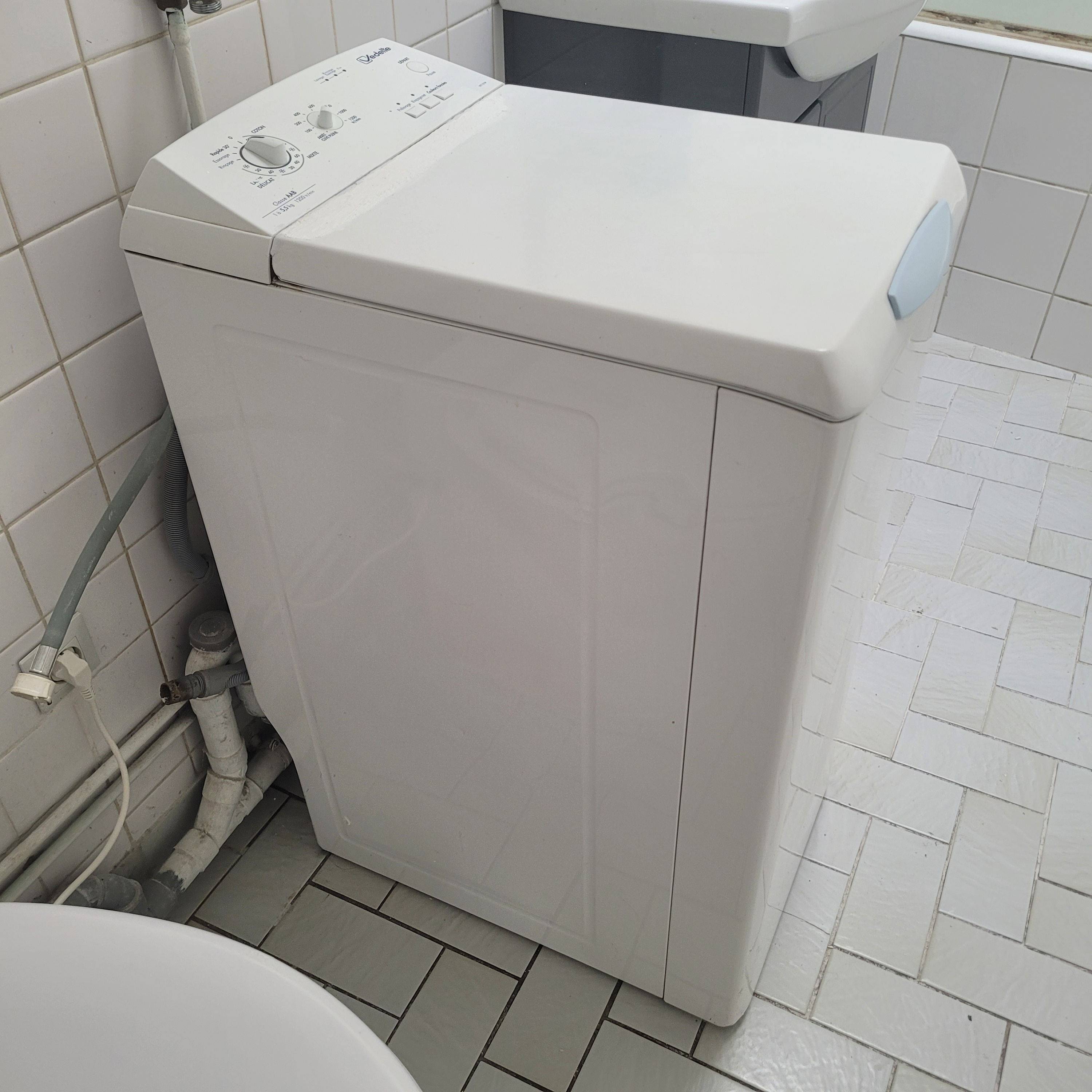 Vends lave-linge top Vedette 40 cm 5,5 kg