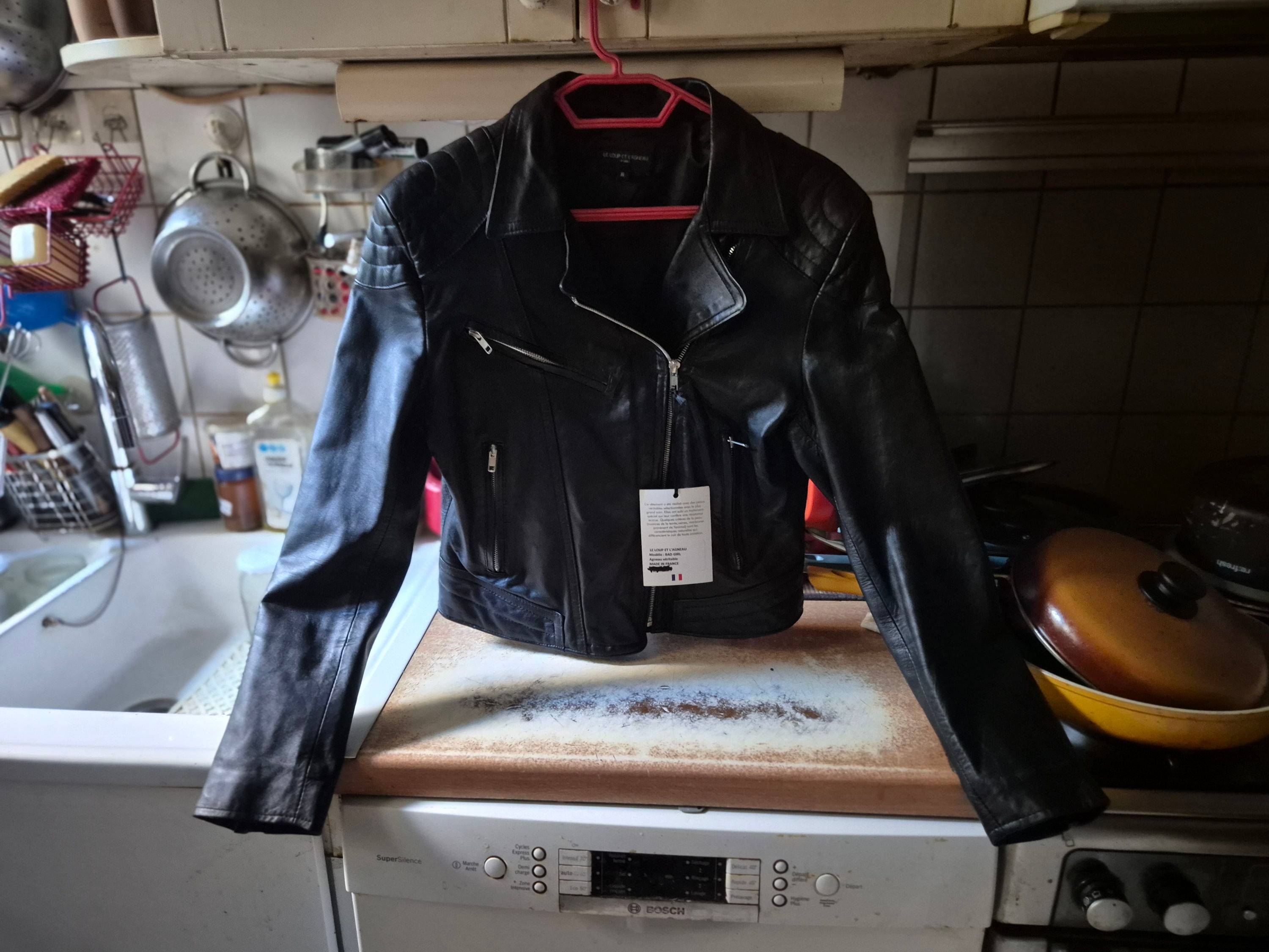 Vends perfecto cuir noir neuf - Taille M