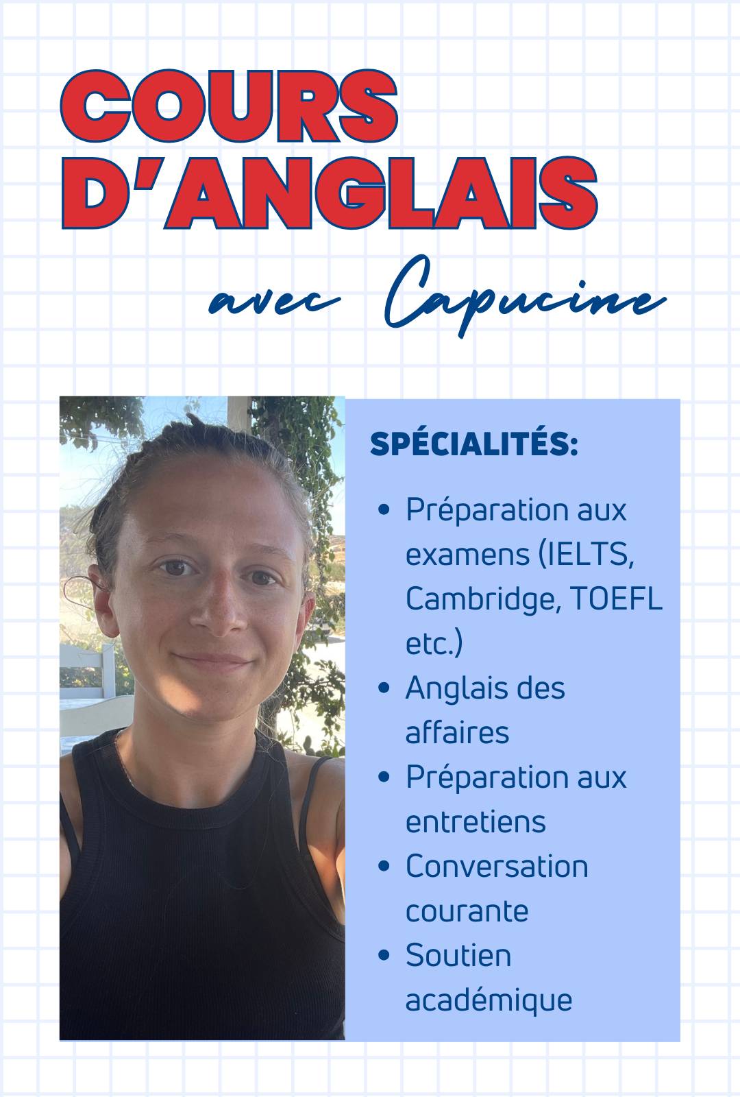 ANGLAIS EN LIGNE : Cours et conversations - tous niveaux