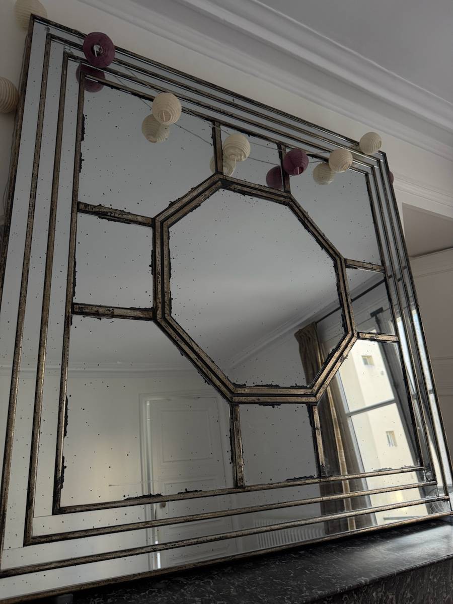 Vends grand miroir style ancien