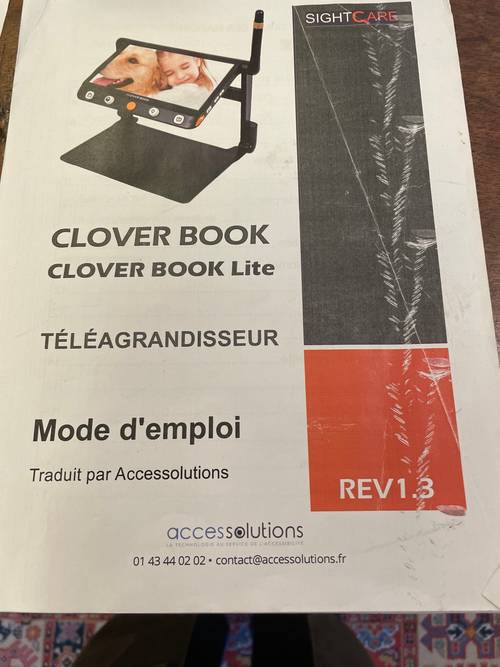 Vends téléagrandisseur CloverBook Lite Accessolutions en excellent état