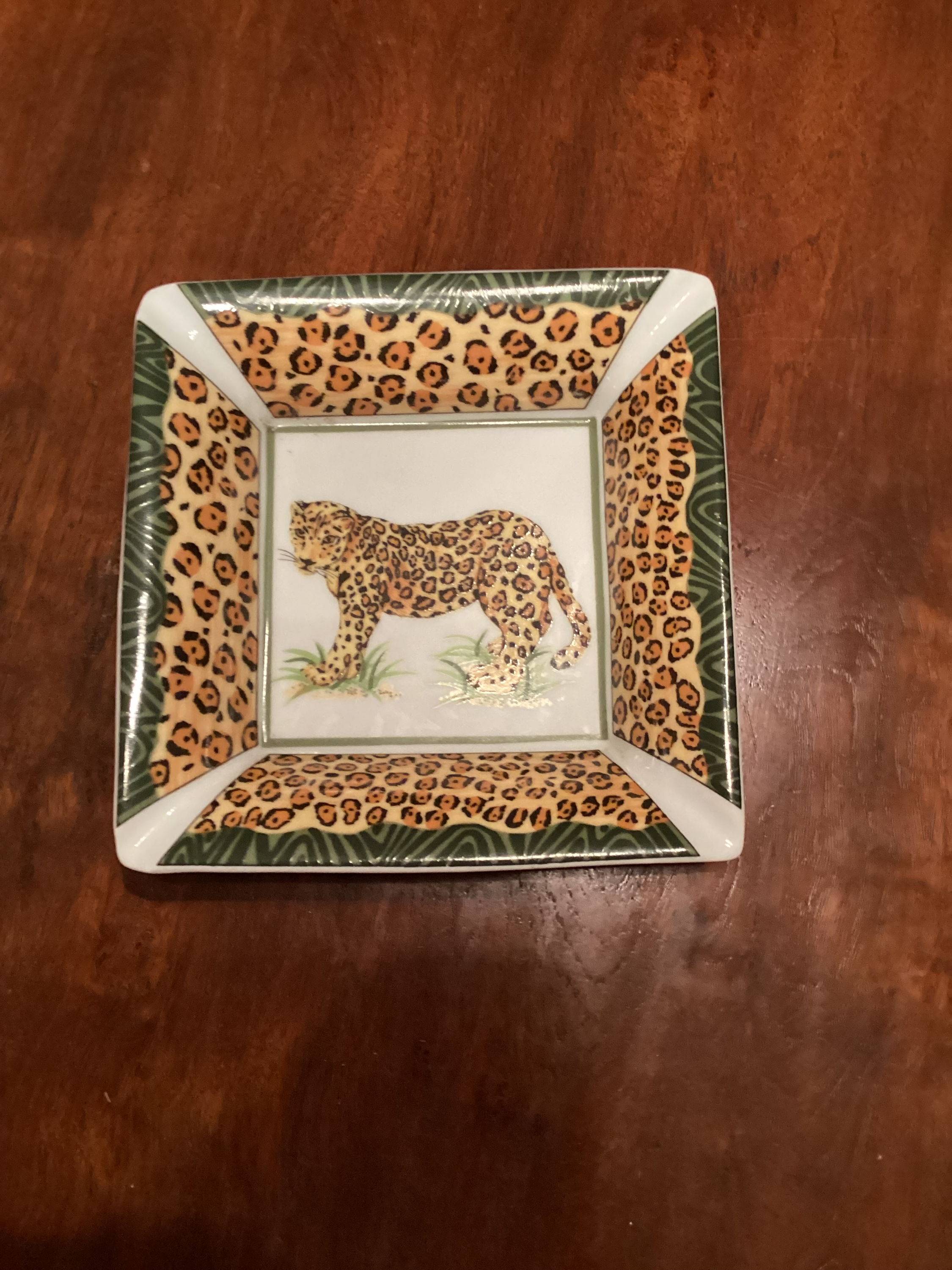 Cendrier ou vide-poches motif animalier