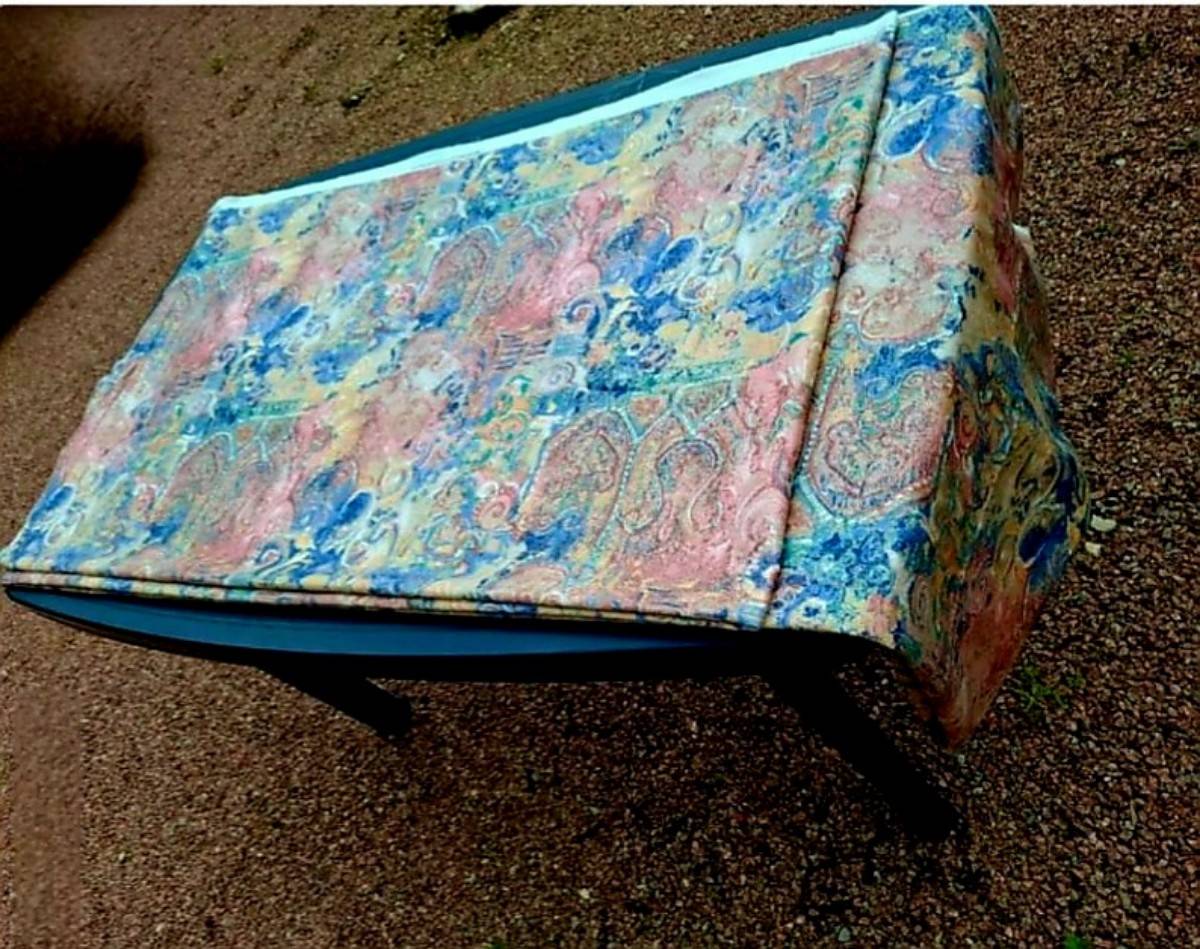 Je propose une pièce de tissu d’ameublement années 80/90