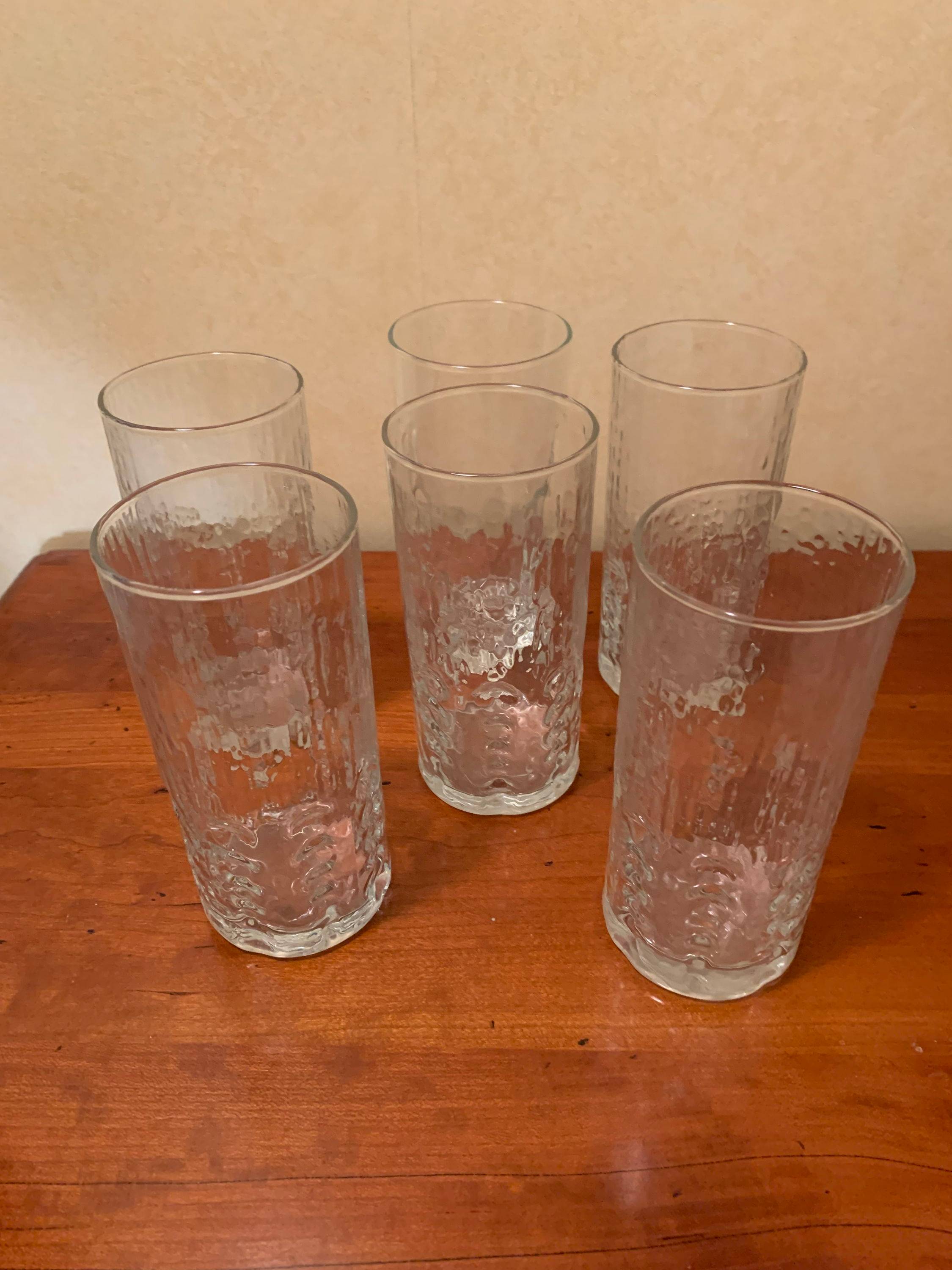 Vends lot de 6 verres à jus de fruits