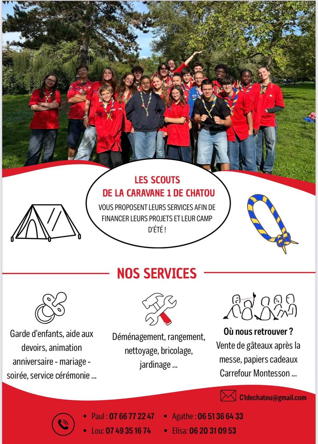 🚨Besoin d’aide scoute pour des petits boulots ??? ⚒️