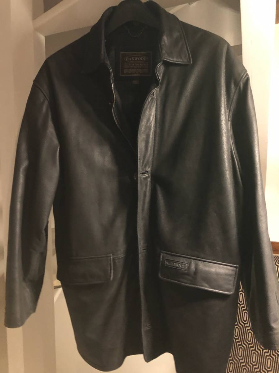 Vends veste en cuir Oakwood - Taille XL