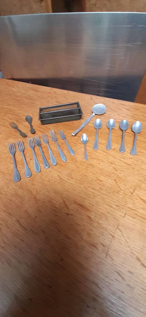 Dînette ancienne de poupée - Couverts