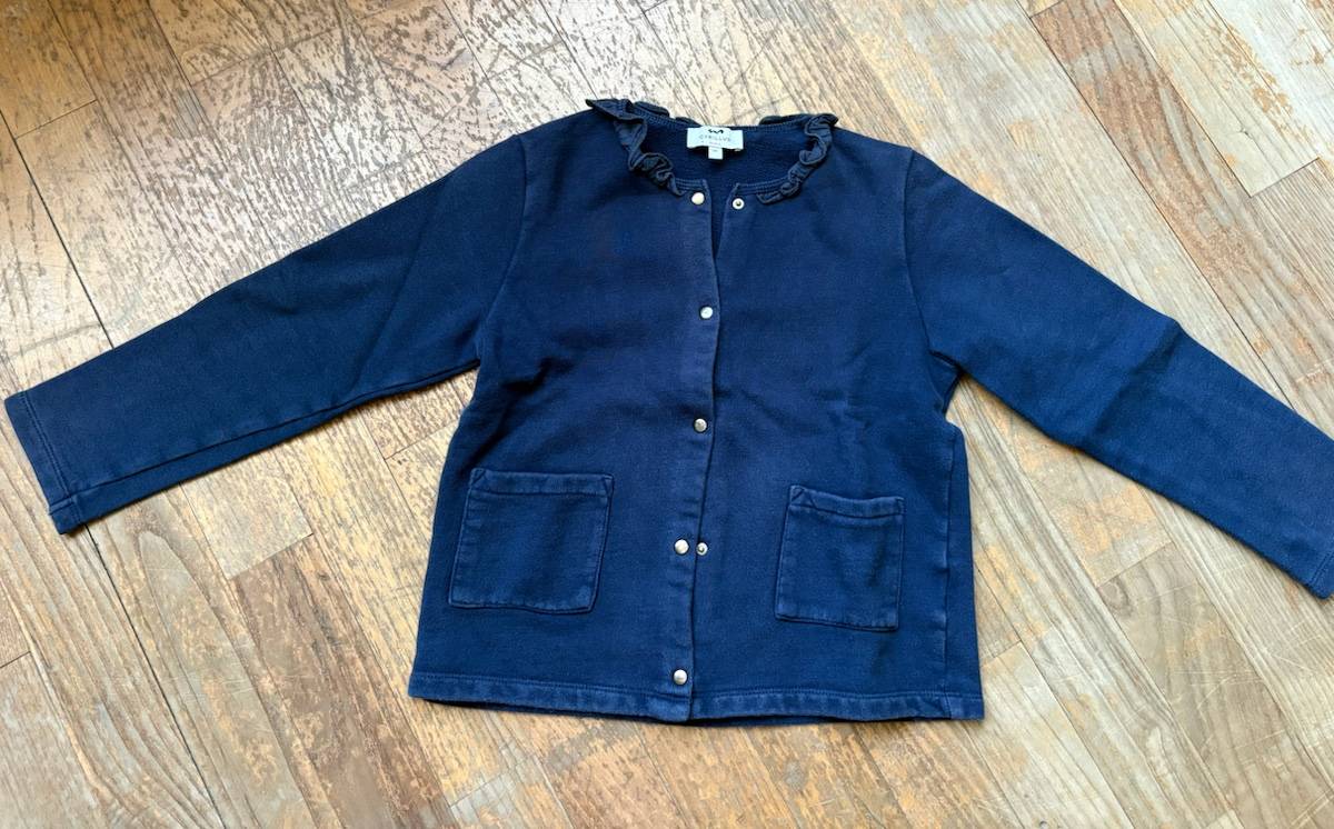 Vends gilet Cyrillus filles en molleton, coton biologique - Taille 10 ans