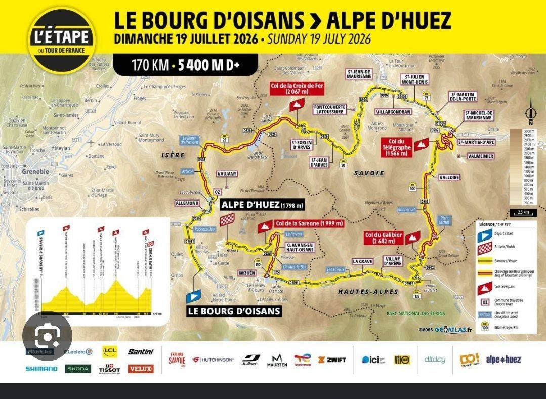 Vends dossard étape du Tour de France avec pack photo vidéo et médaille personnalisée