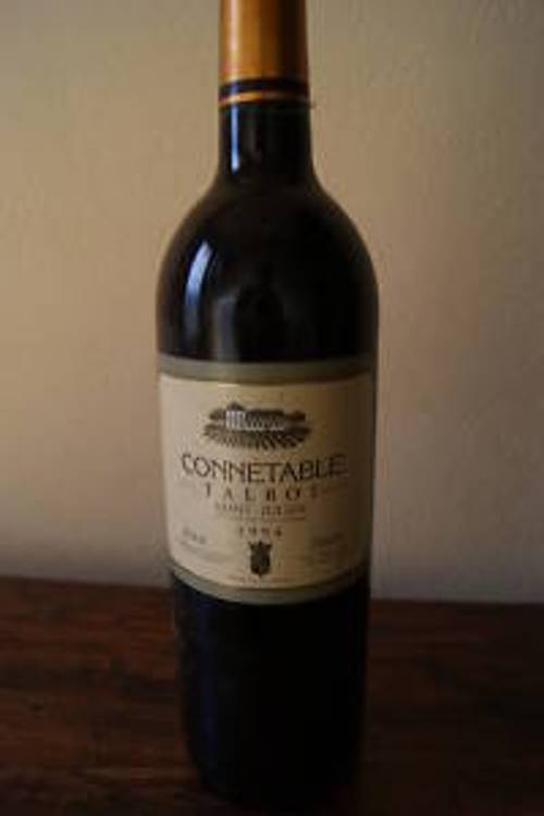Vends bouteille St Julien Château Connetable Talbot 1994 Bordeaux rouge