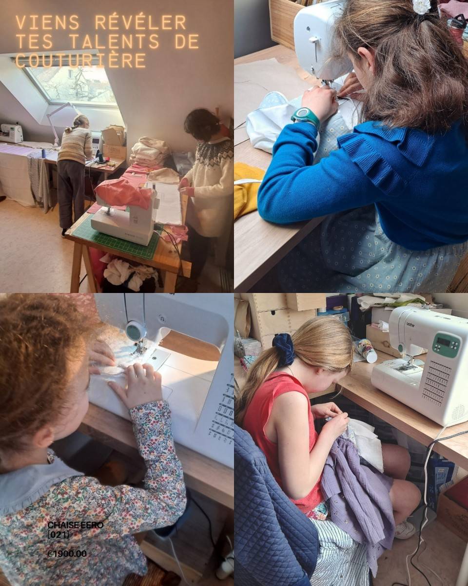 Vends stages de couture - vacances scolaires - 9h de cours de couture