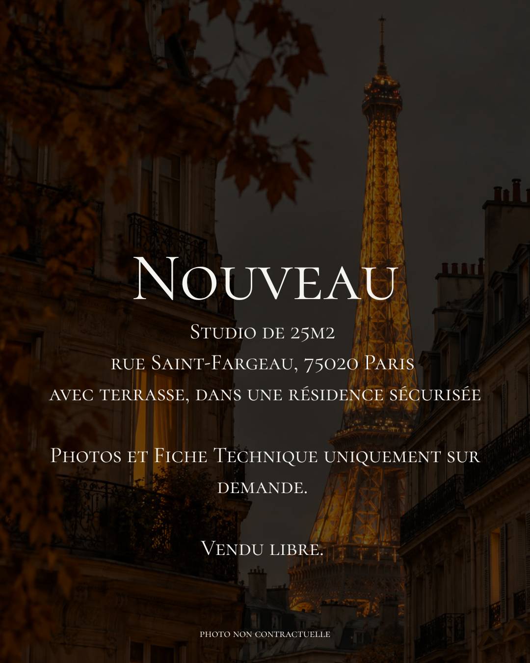 Une photo de l’annonce