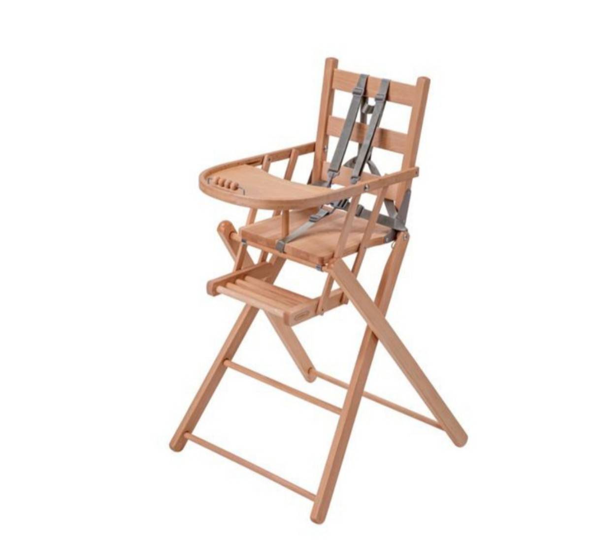 Vends chaise haute bébé bois Combelle neuve