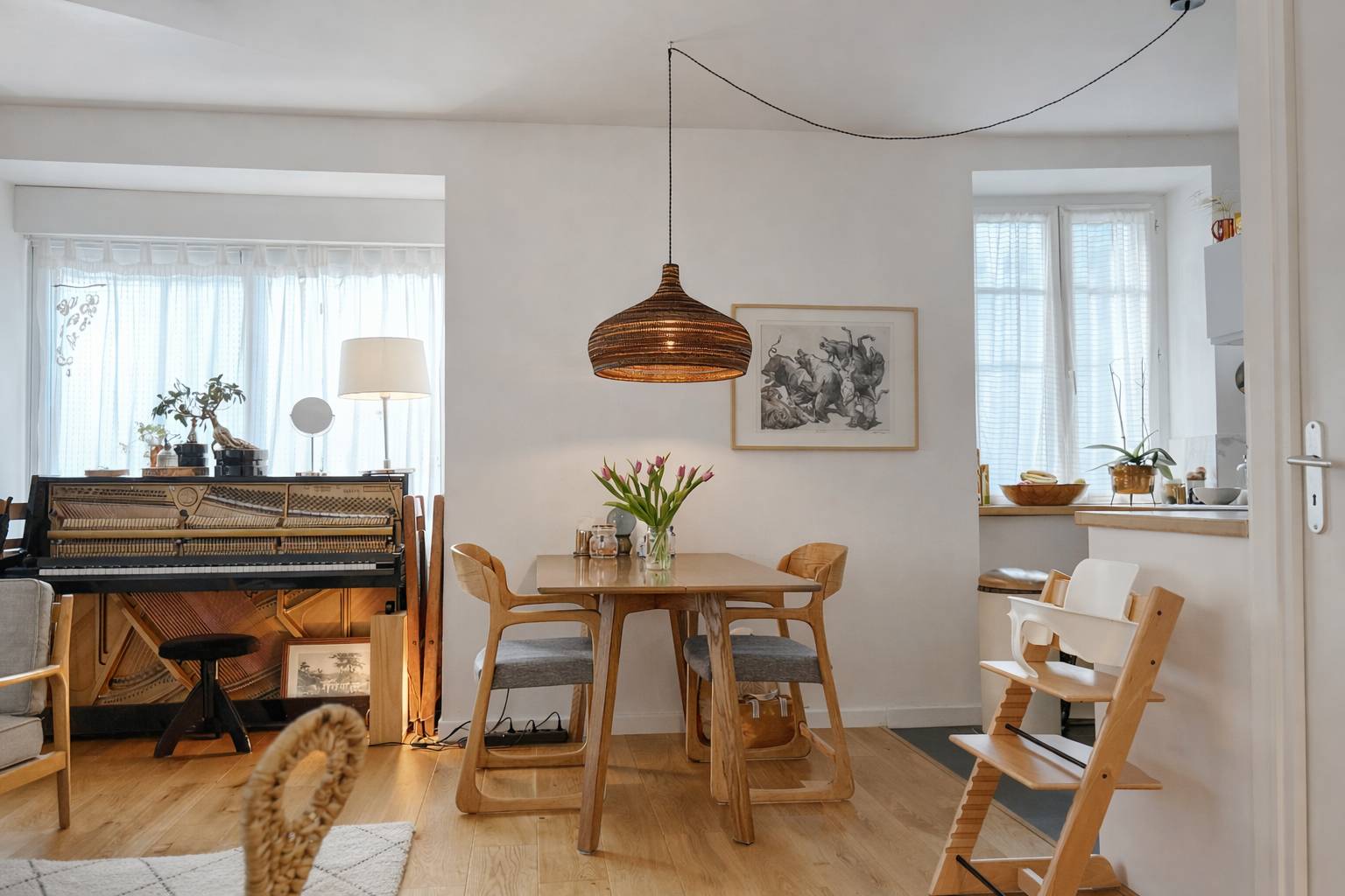 Vends appartement rénové plein sud esprit maison - 58m²