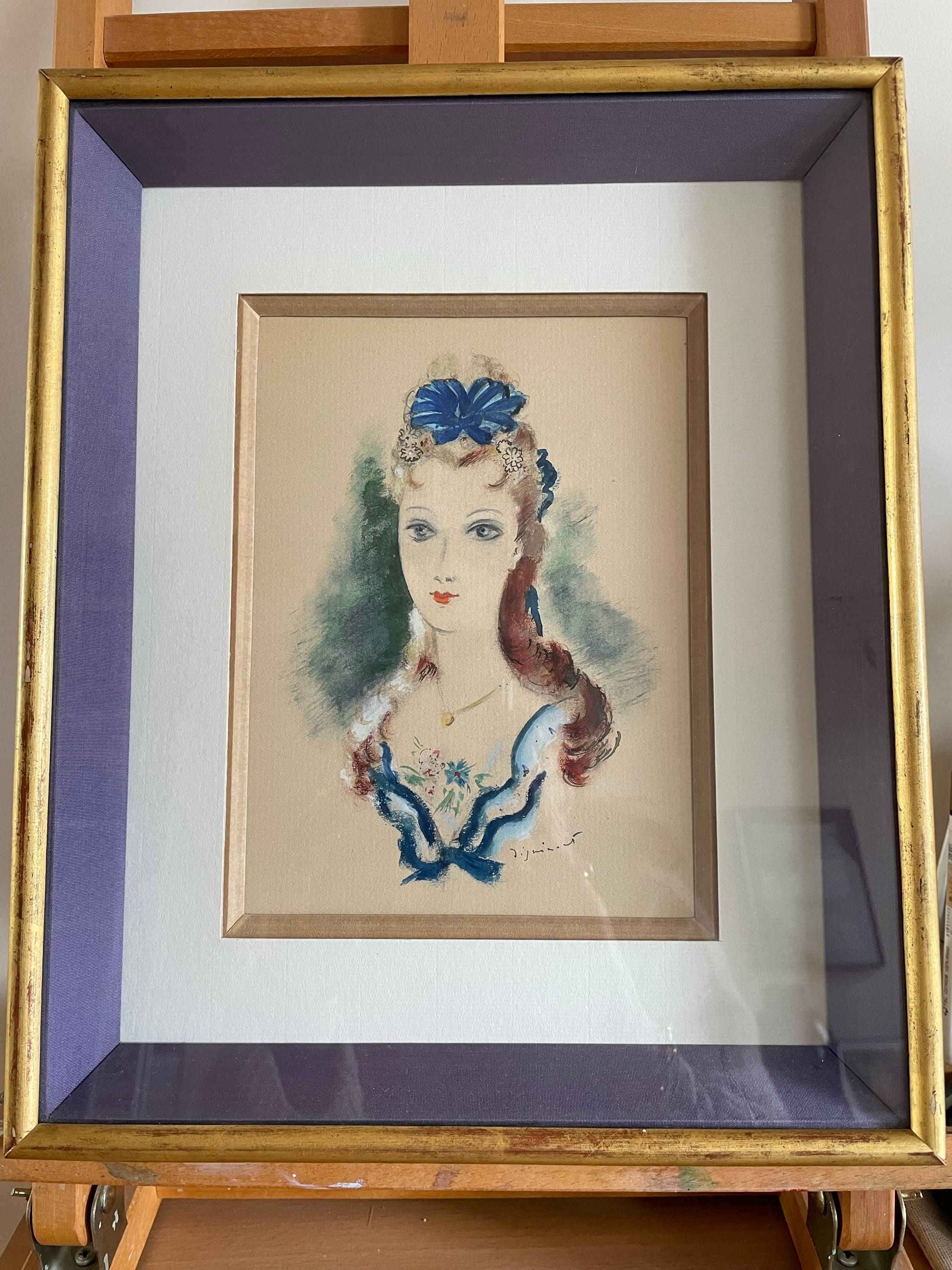 Vends aquarelle originale de Digimont signée en bas à droite