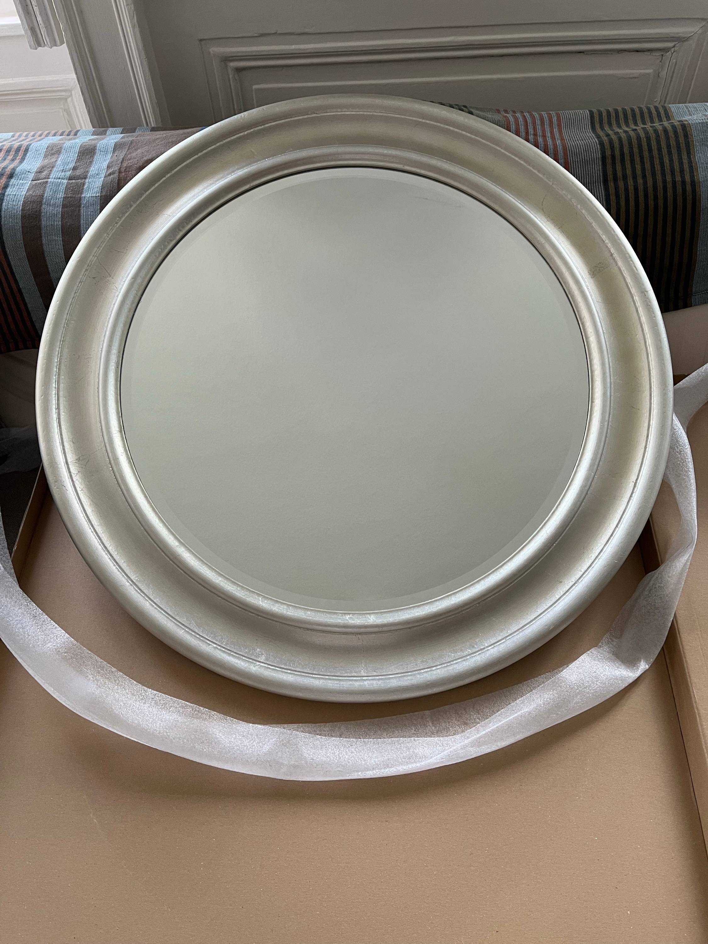 Vends 2 miroirs ronds biseautés