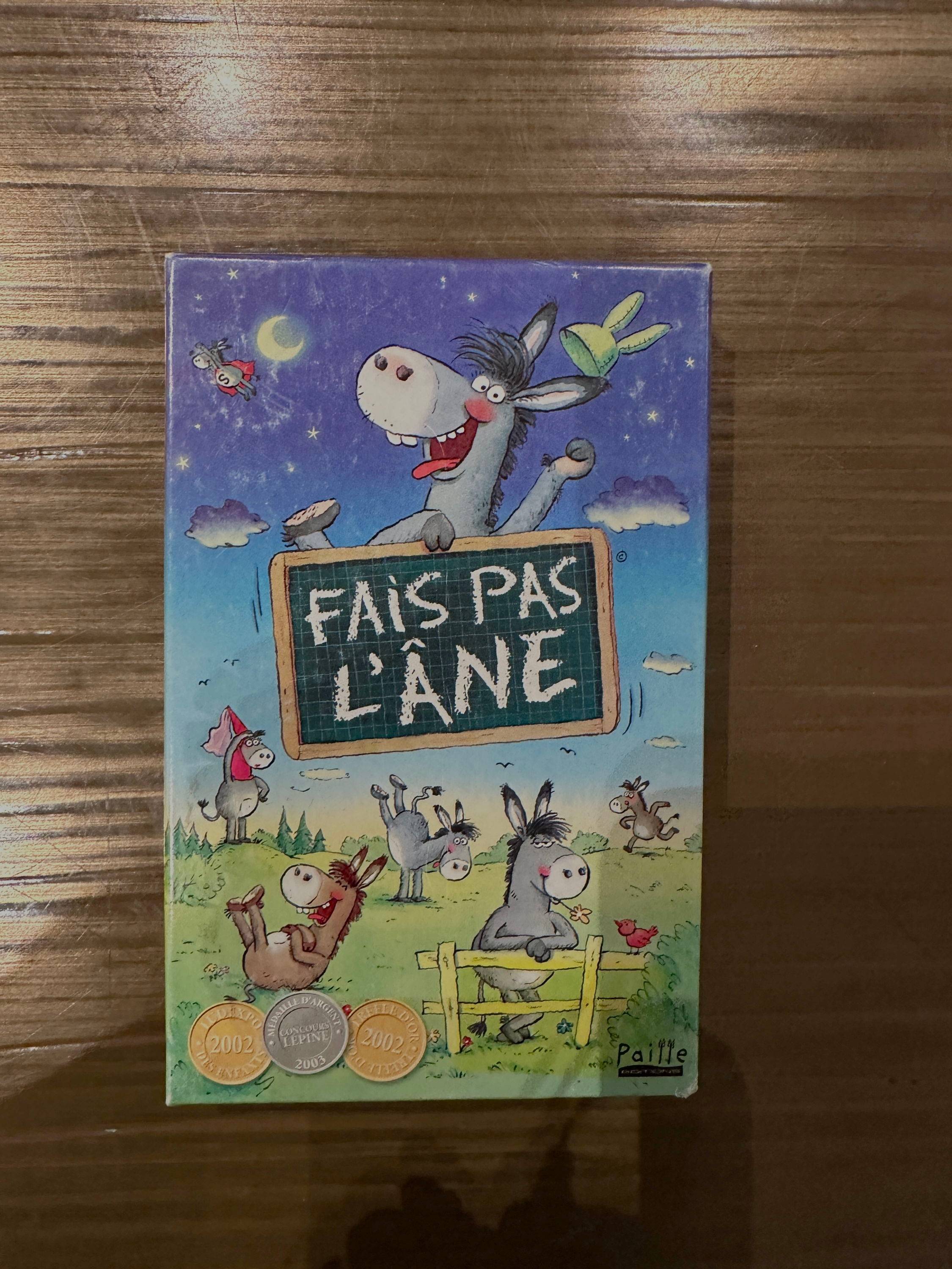 Jeu de cartes "Fais pas l’Âne", édition Paille