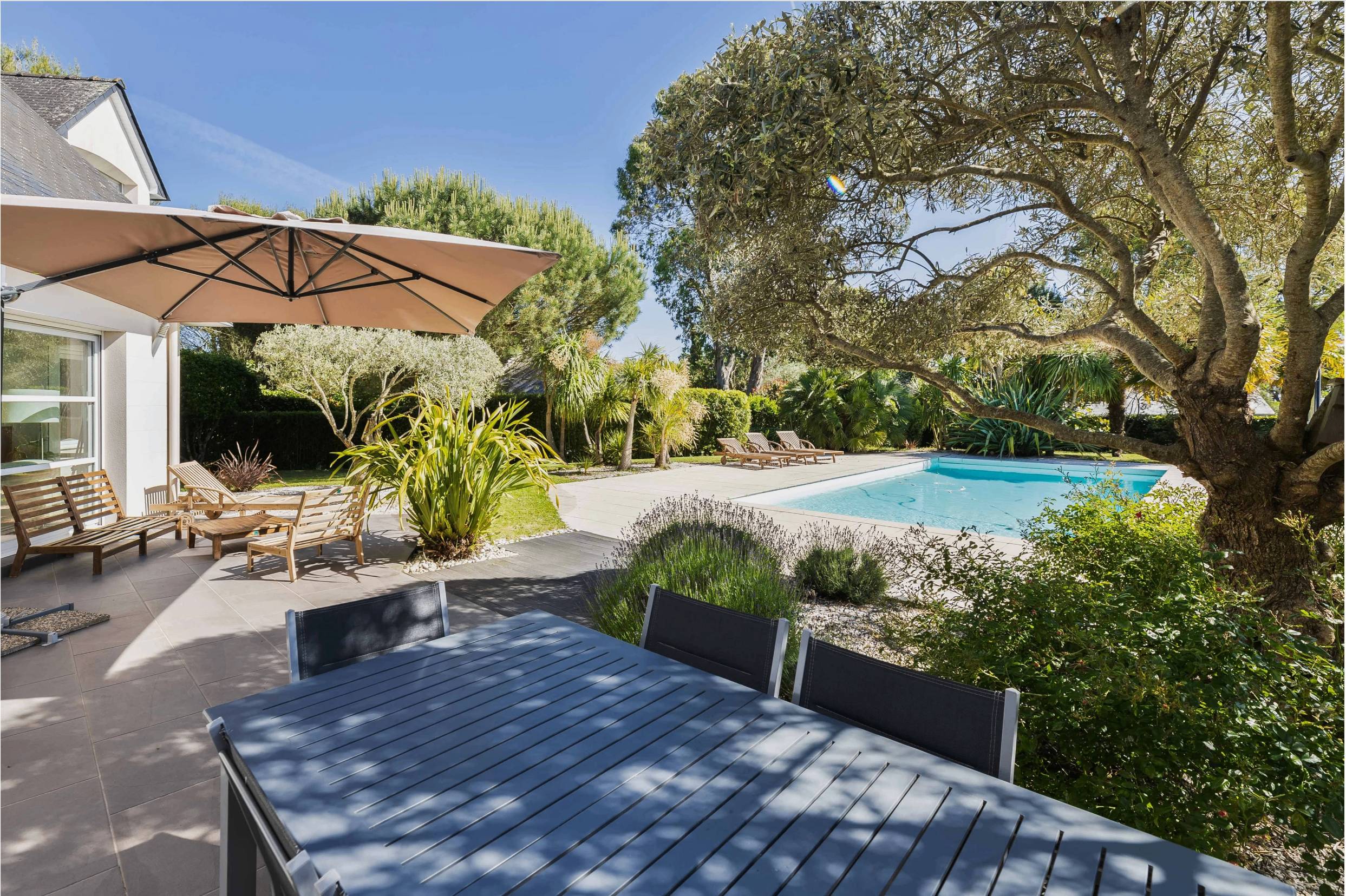 Loue villa familiale avec piscine - 10 couchages - La Baule