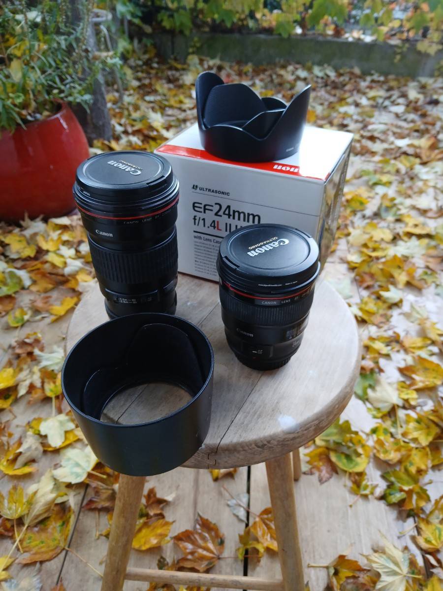 Objectif Canon série L, 24 et 200mm