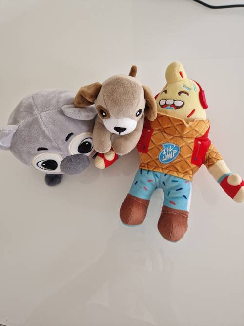 3 belles peluches - doudous