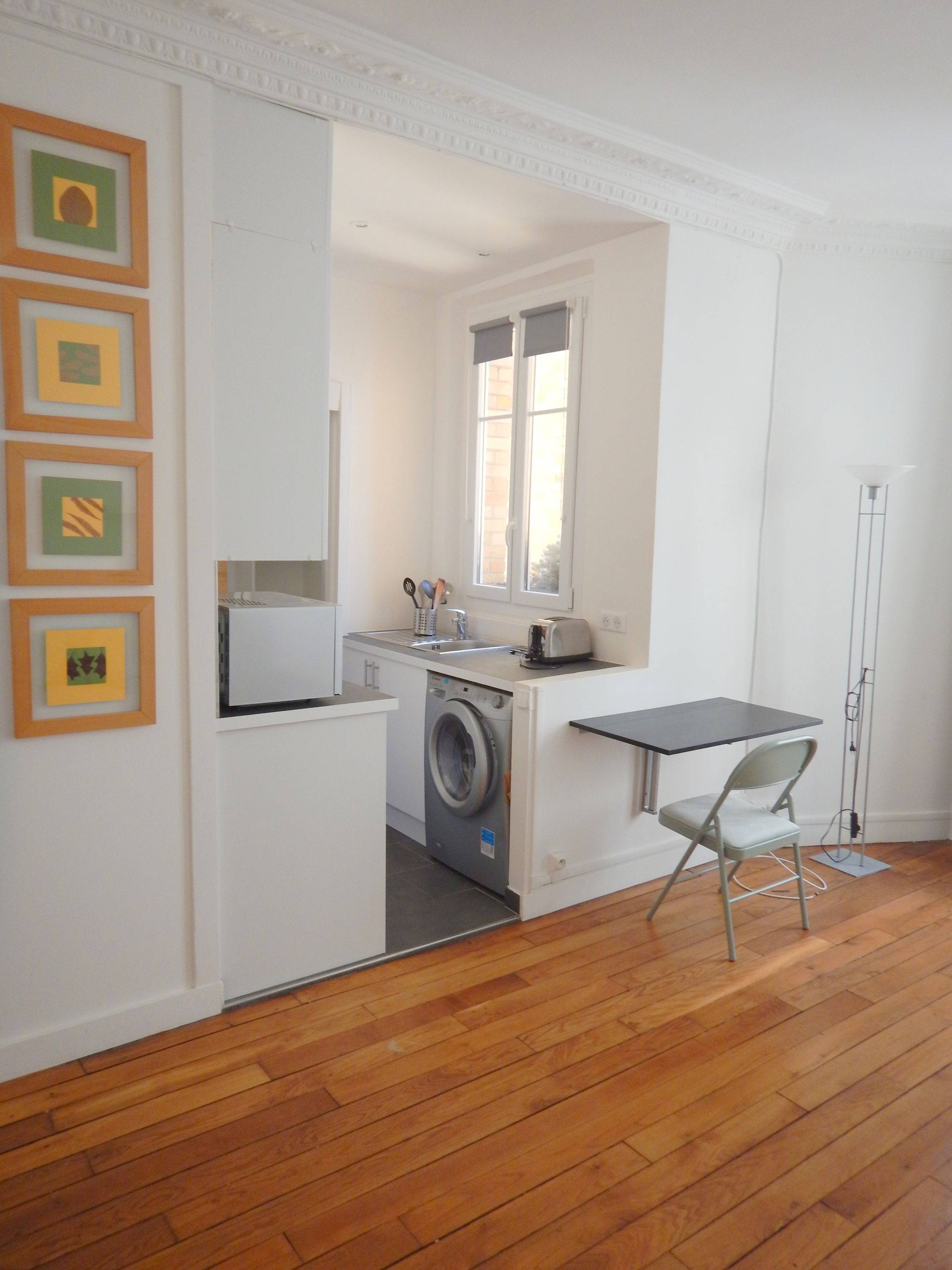 Table murale à rabat IKEA modèle BJURSTA bois brun noir