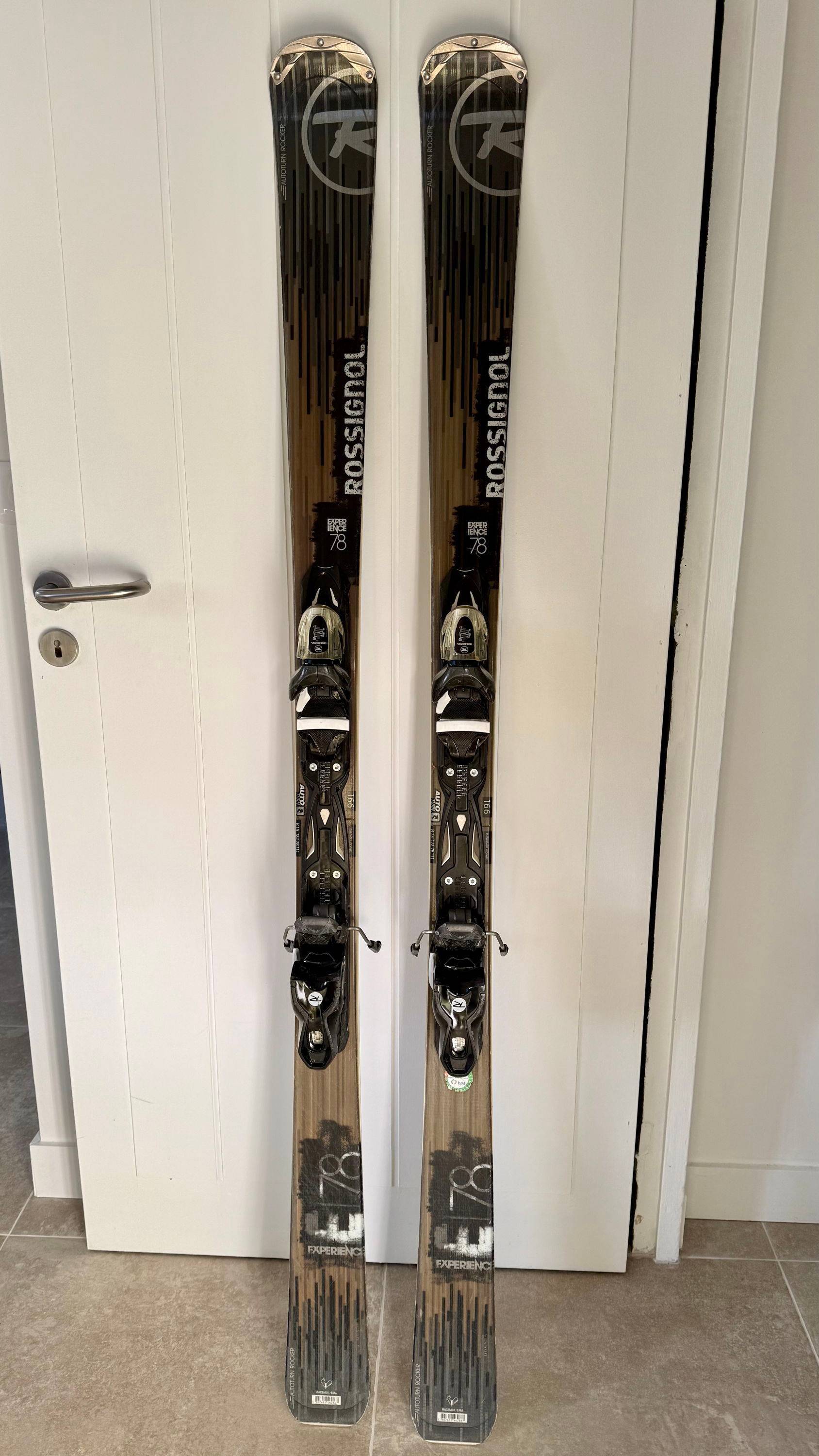 Skis Rossignol Experience 78 – 166 cm – Fixations – Très peu utilisés