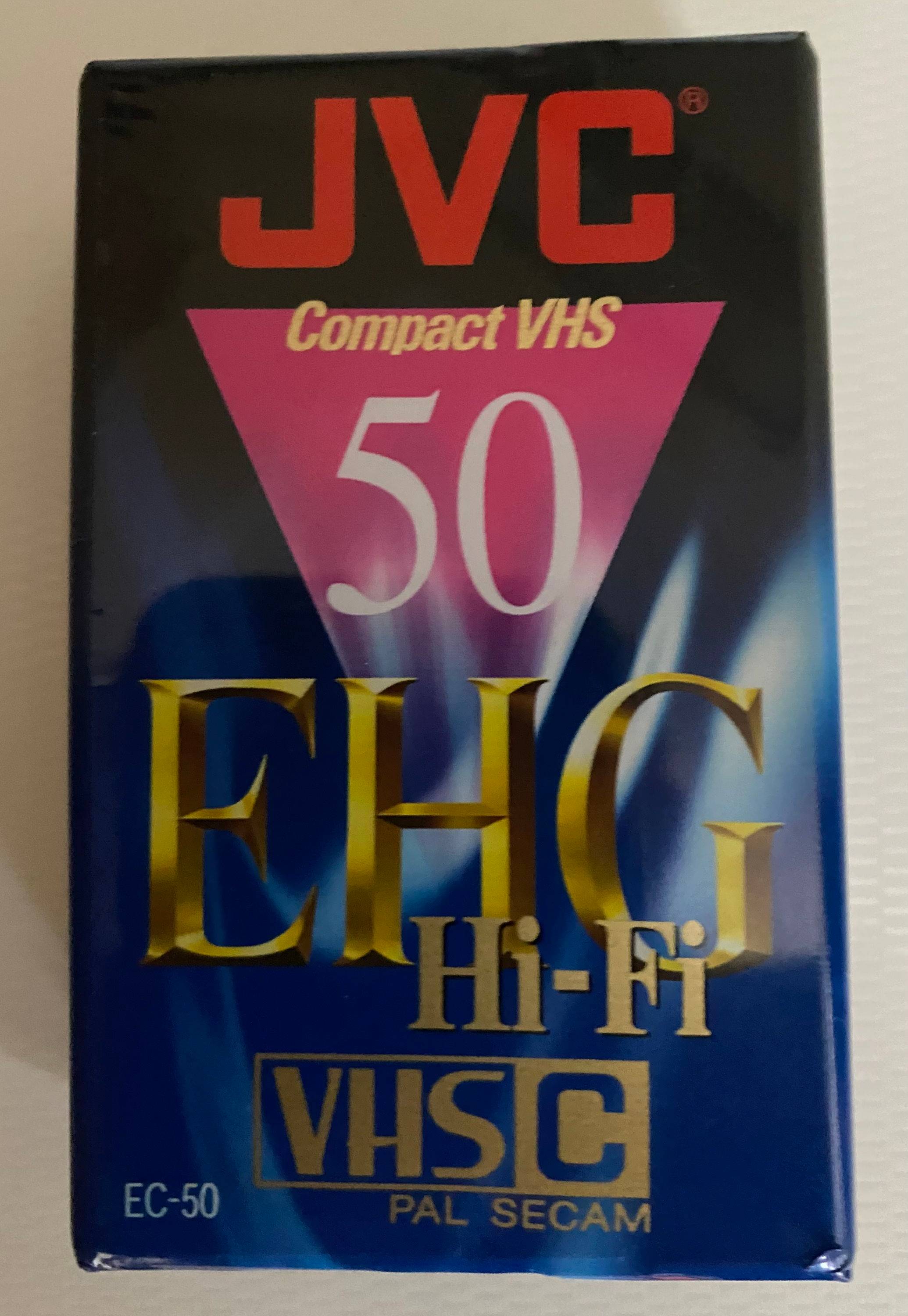 Vends cassette caméscope VHS-C JVC, 50 mn, neuve (sous emballage)