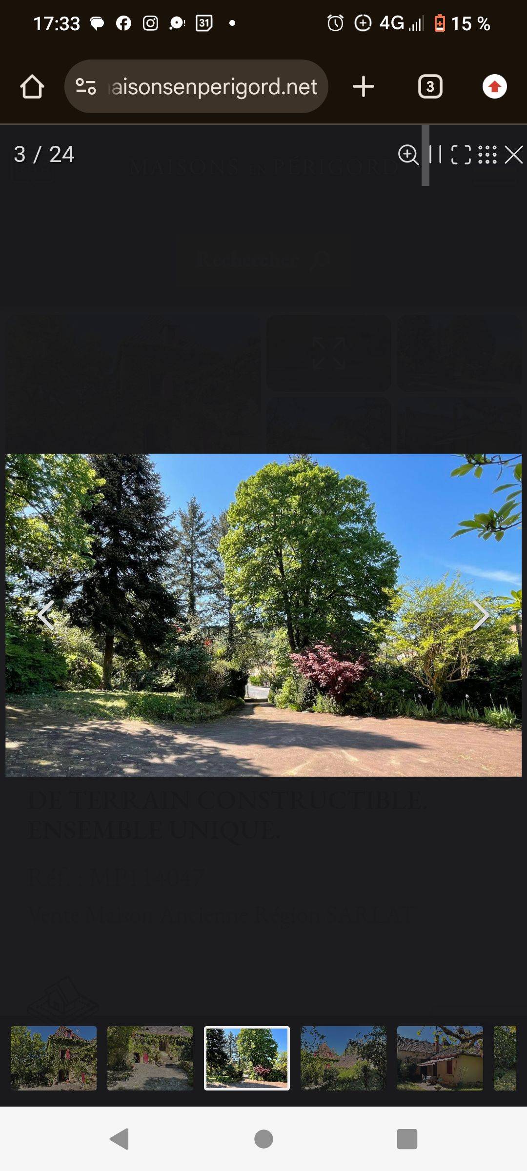 Une photo de l’annonce