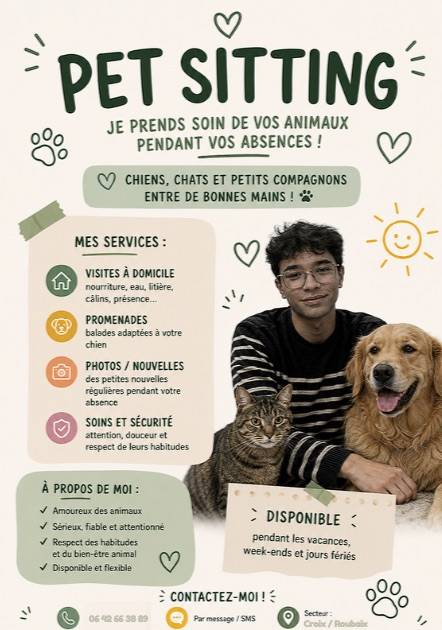 Propose pet-sitting