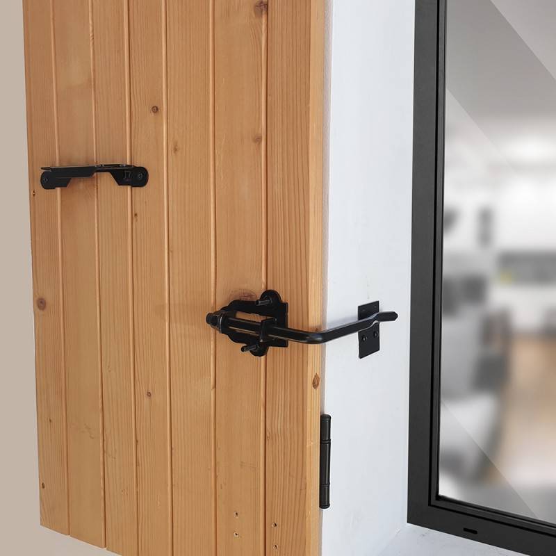 Arrêt de volet autobloquant zingué blanc à poignée Afbat