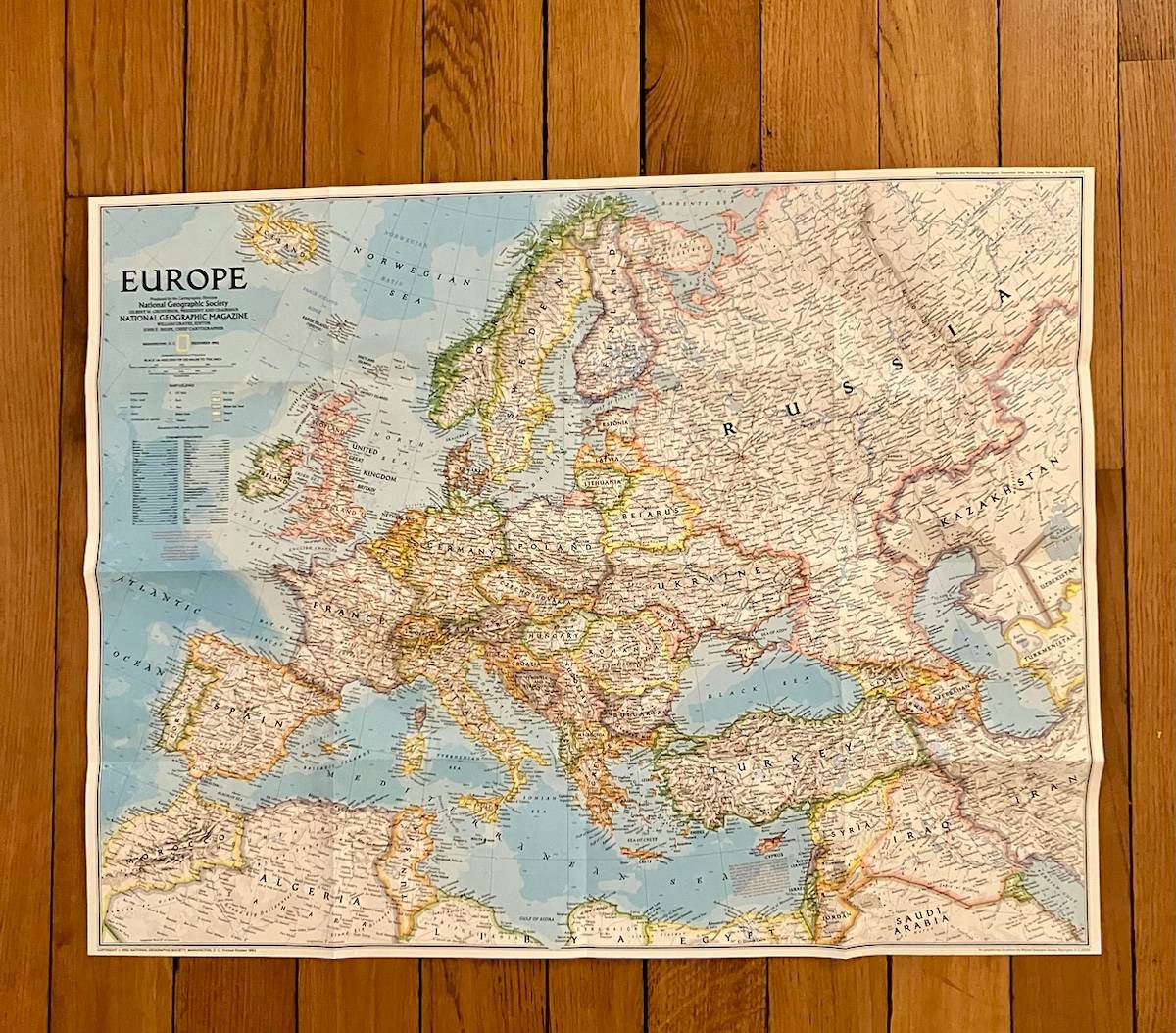 Europe : cartes National Geographic