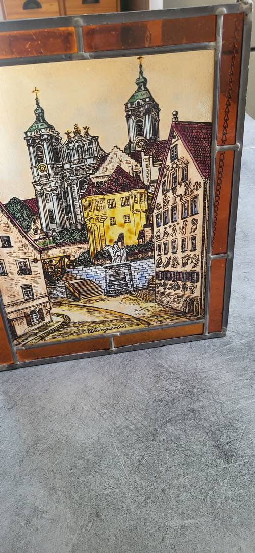 Vends vitrail ville de Weingarten, Allemagne