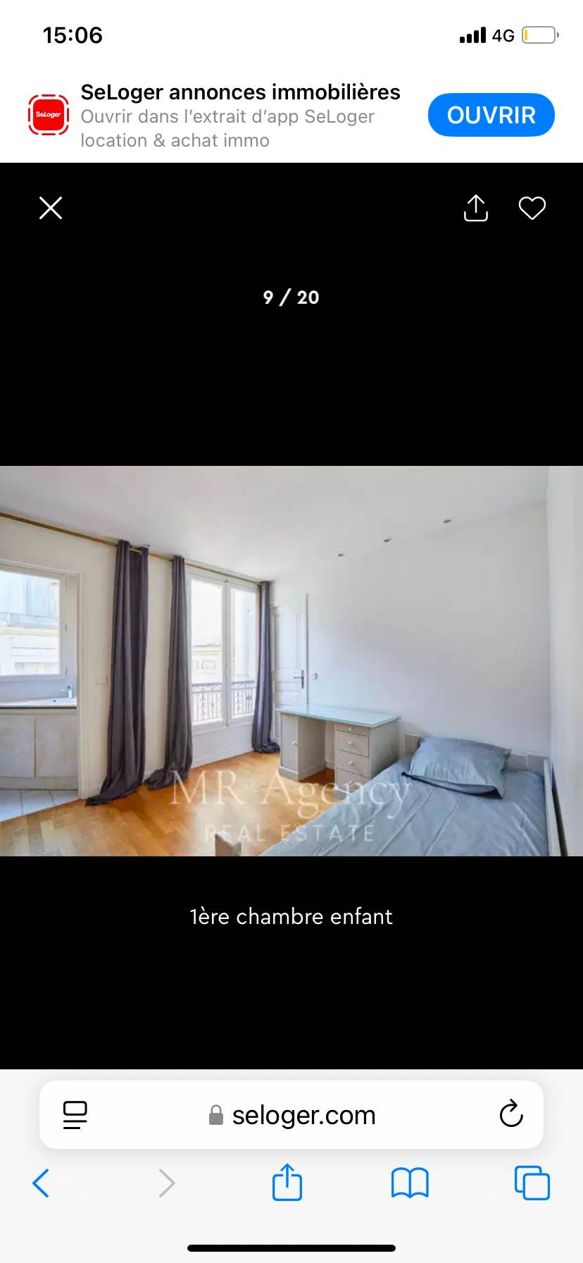 Une photo de l’annonce