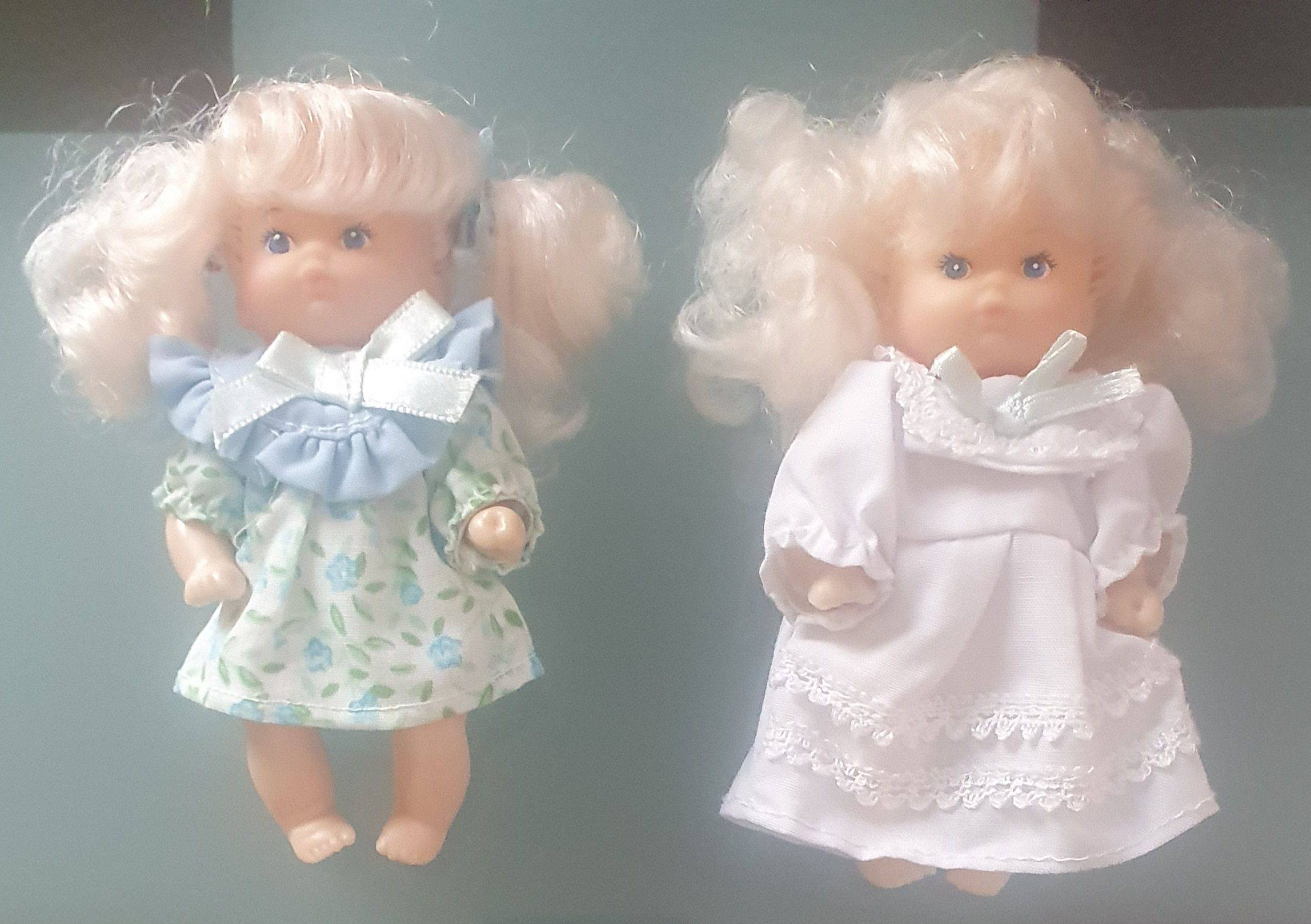 Vends lot de 2 mini poupons elf, 11 cm, vintage