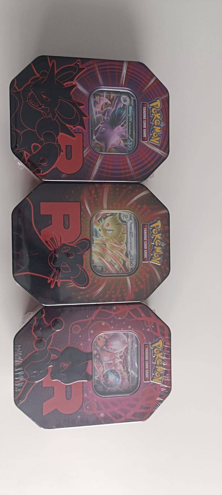 Pokemon Team Rocket Pokebox Artset Nidoking, Persian Et Mewtwo Scellé FR EV10