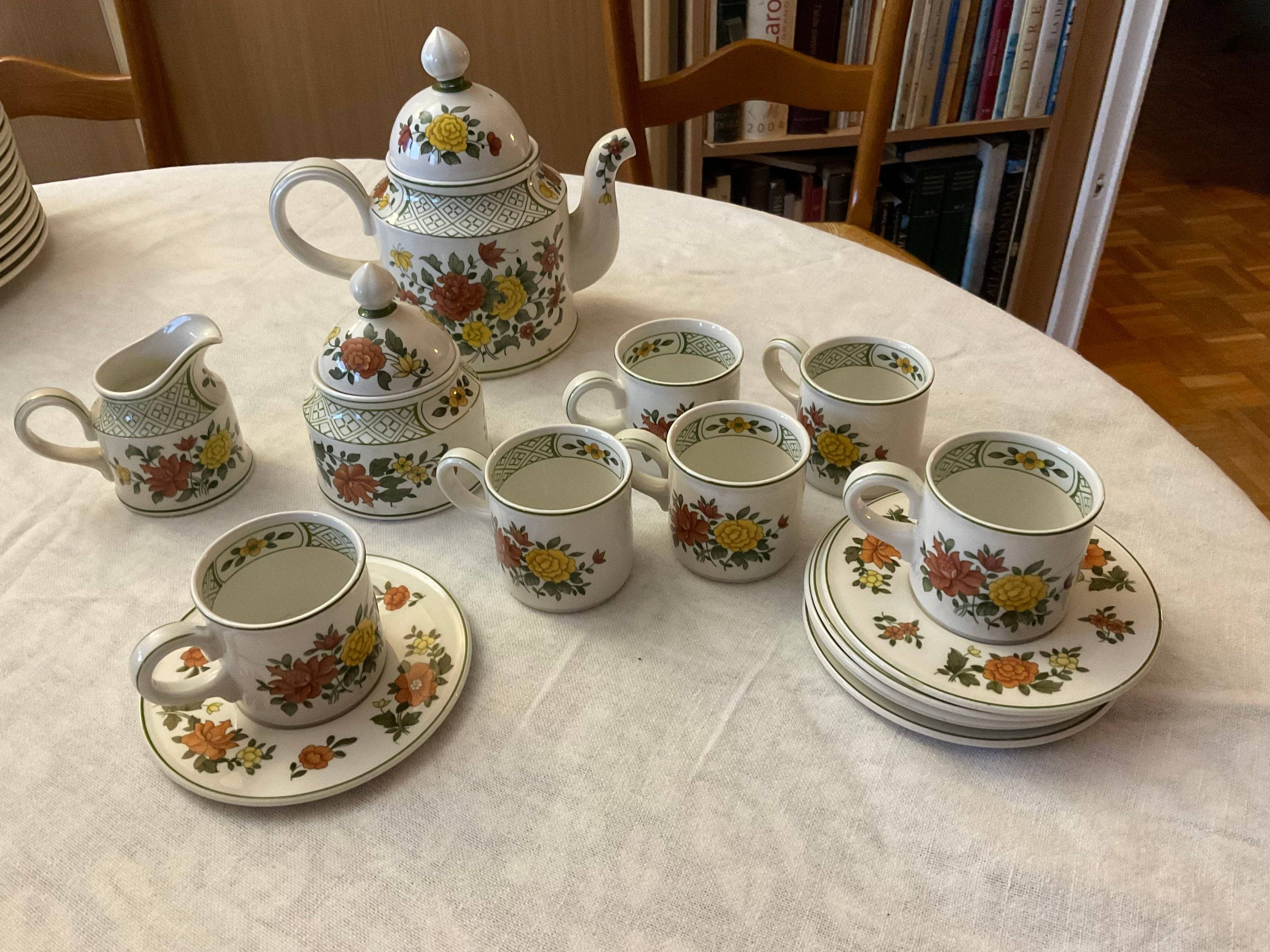 Vends service à café Villeroy et Boch, modèle Summer Day