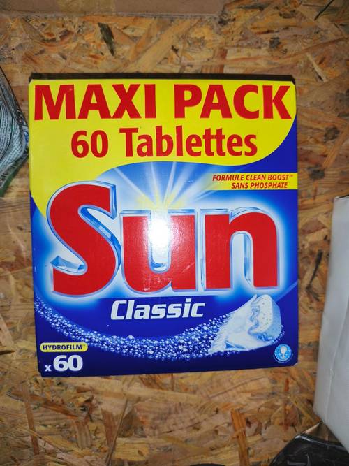 Tablettes lave vaisselle SUN